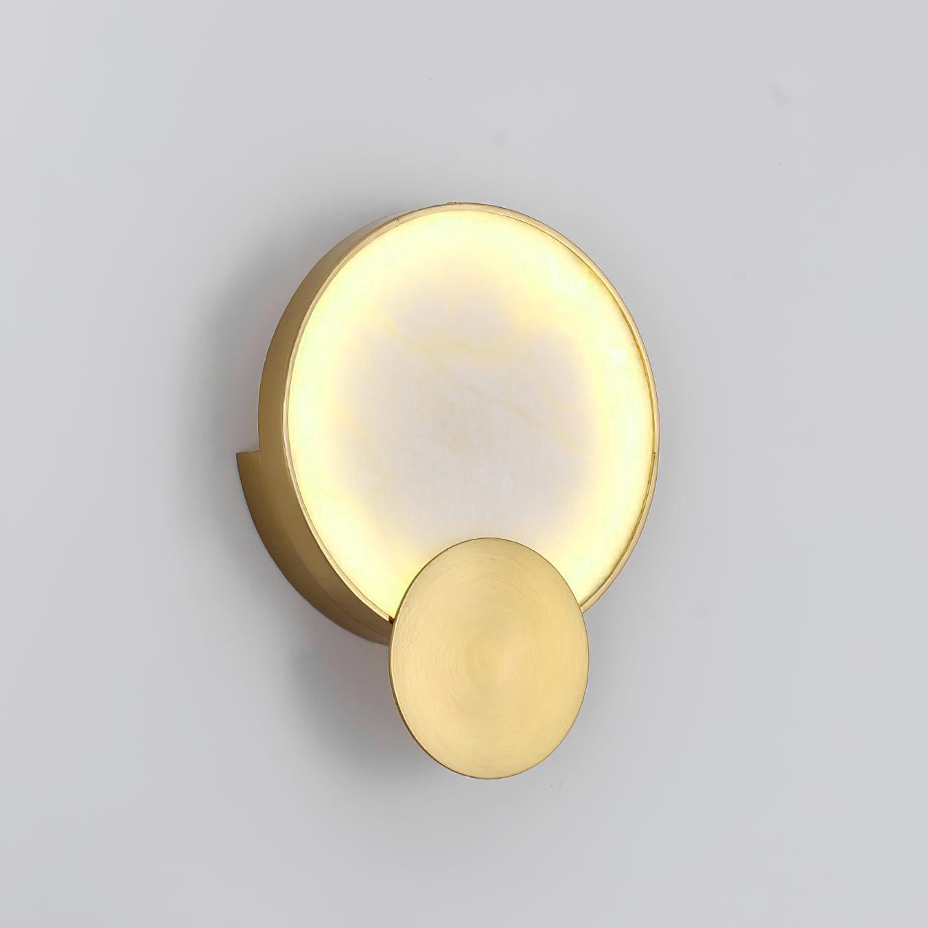 Myvelarae Circular Alabaster Wall Light - Letslighting