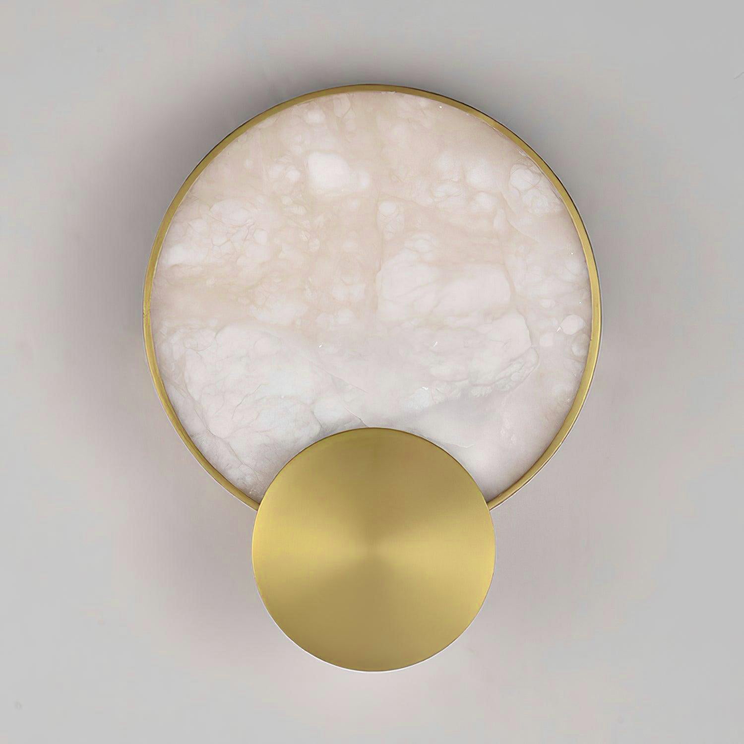 Myvelarae Circular Alabaster Wall Light - Letslighting