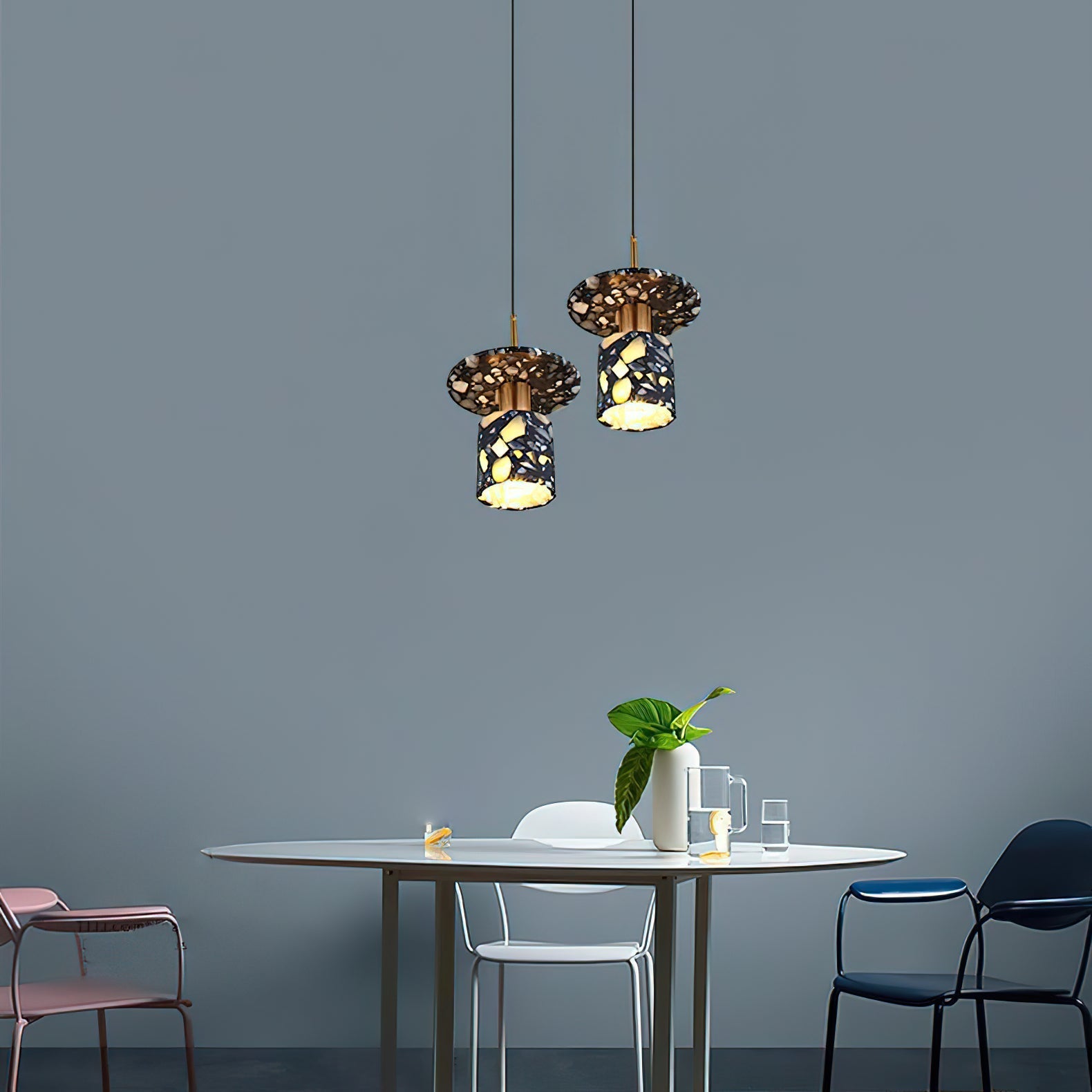 Sysoleth Modern Minimalist Metal Pendant Lamp - Lamp Copper