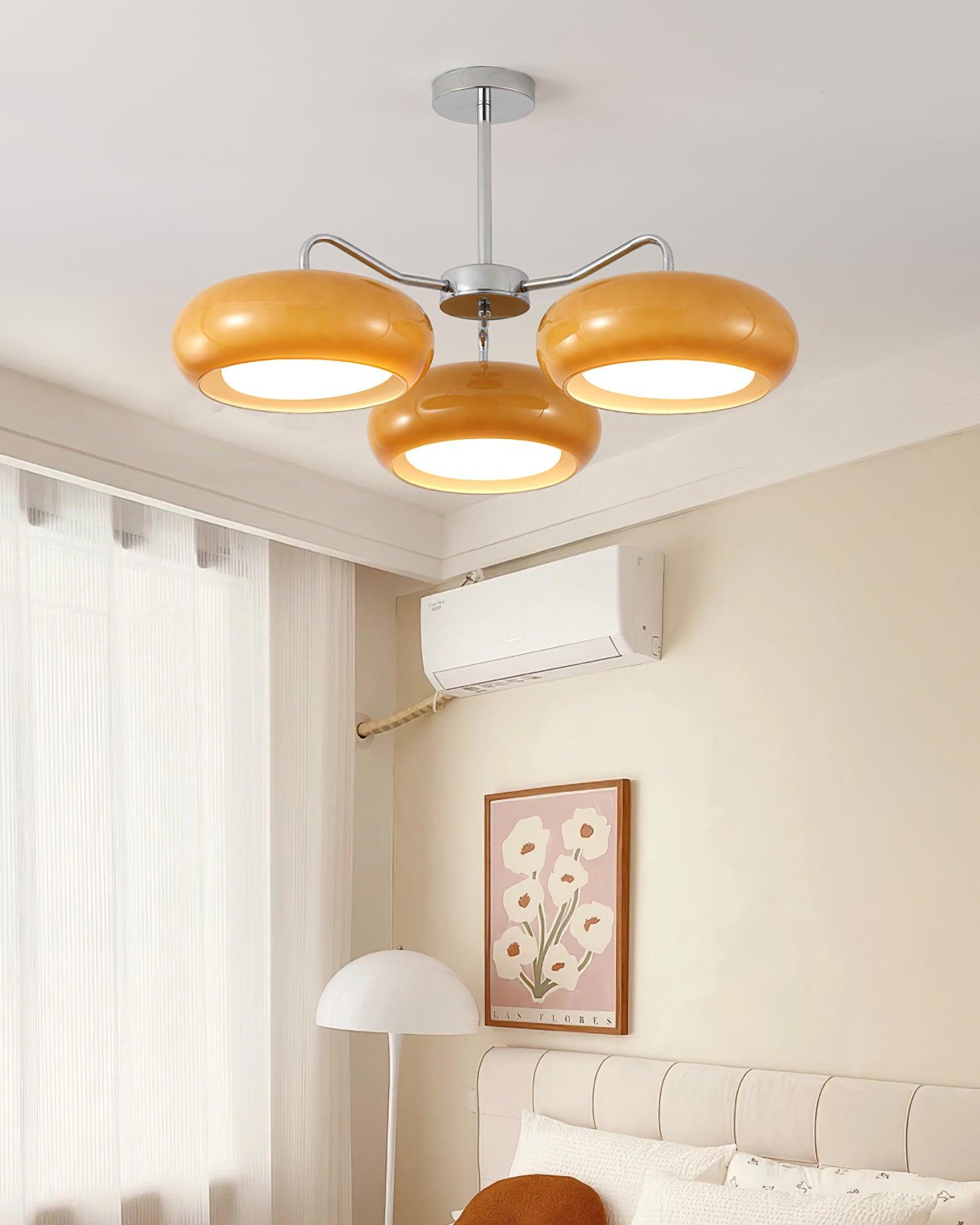 Tetra Ceiling Light Chrome Elegant 3-Bulb - Letslighting