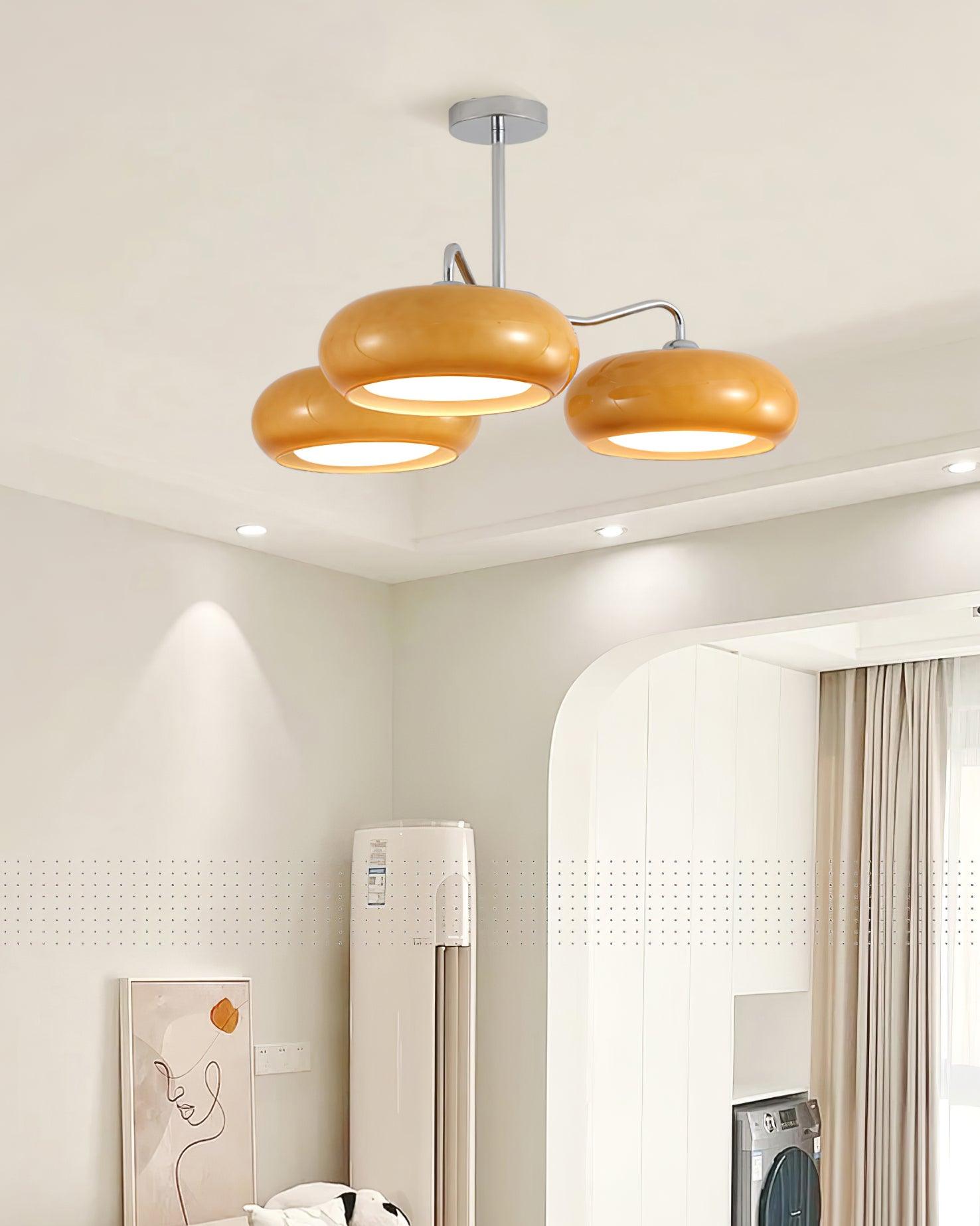 Tetra Ceiling Light Chrome Elegant 3-Bulb - Letslighting