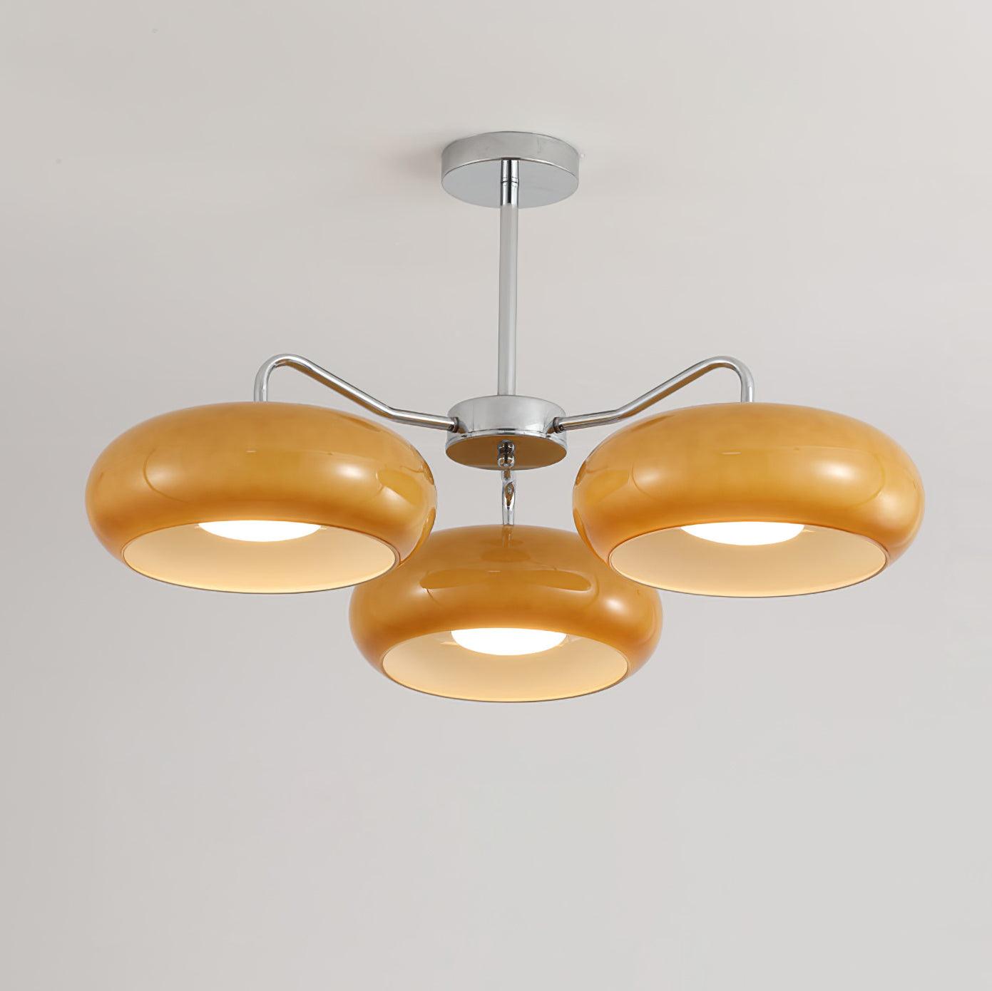 Tetra Ceiling Light Chrome Elegant 3-Bulb - Letslighting