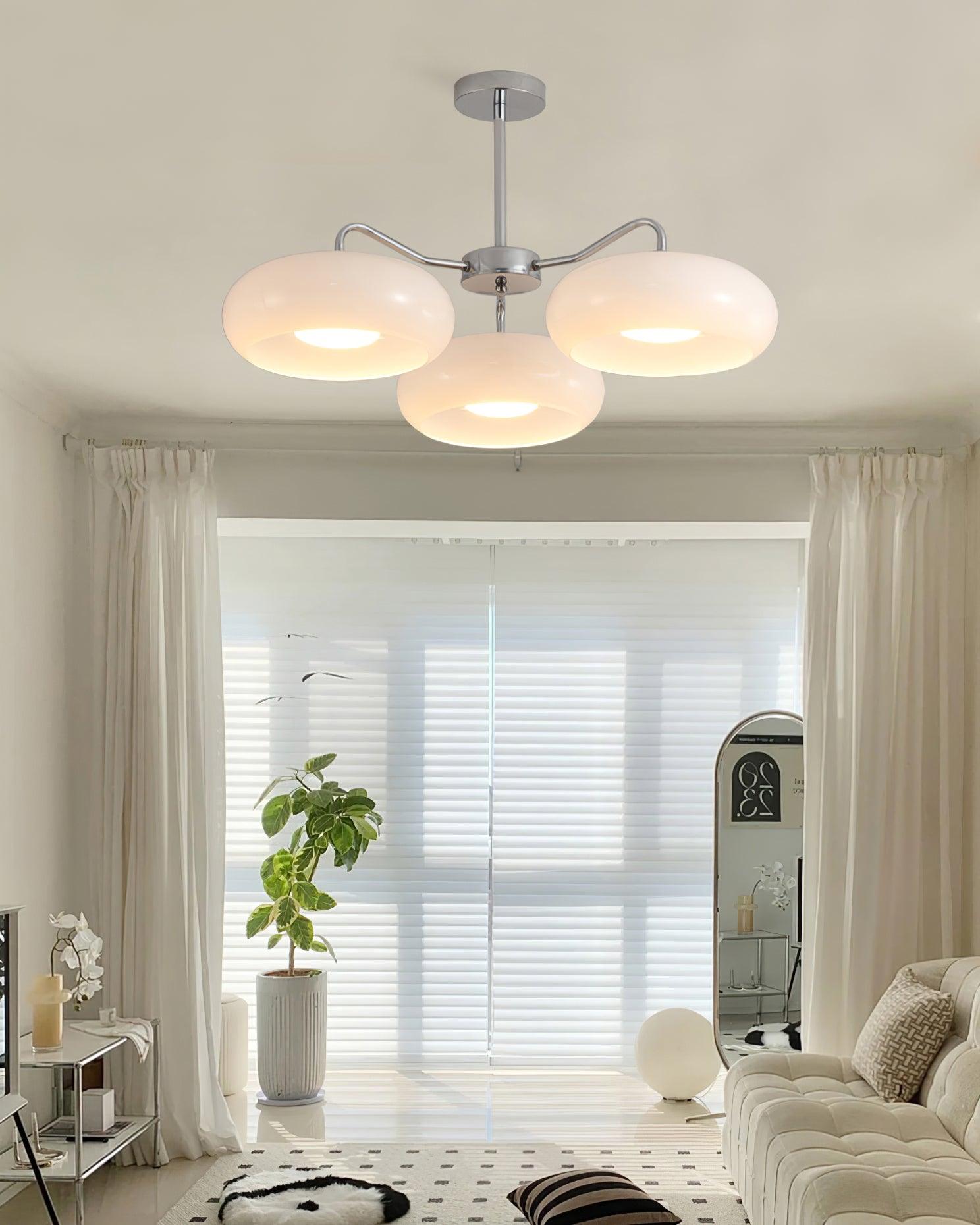 Tetra Ceiling Light Chrome Elegant 3-Bulb - Letslighting