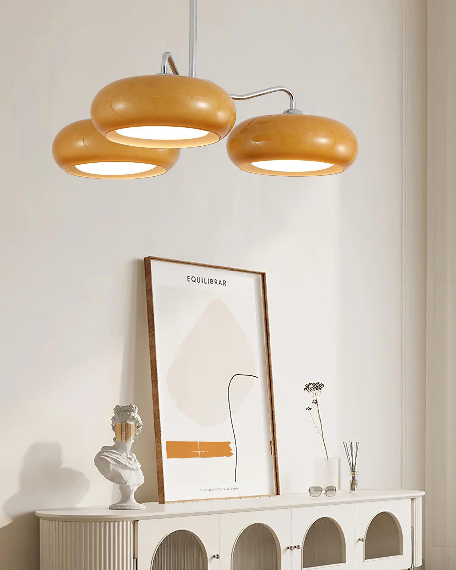 Tetra Ceiling Light Chrome Elegant 3-Bulb - Letslighting