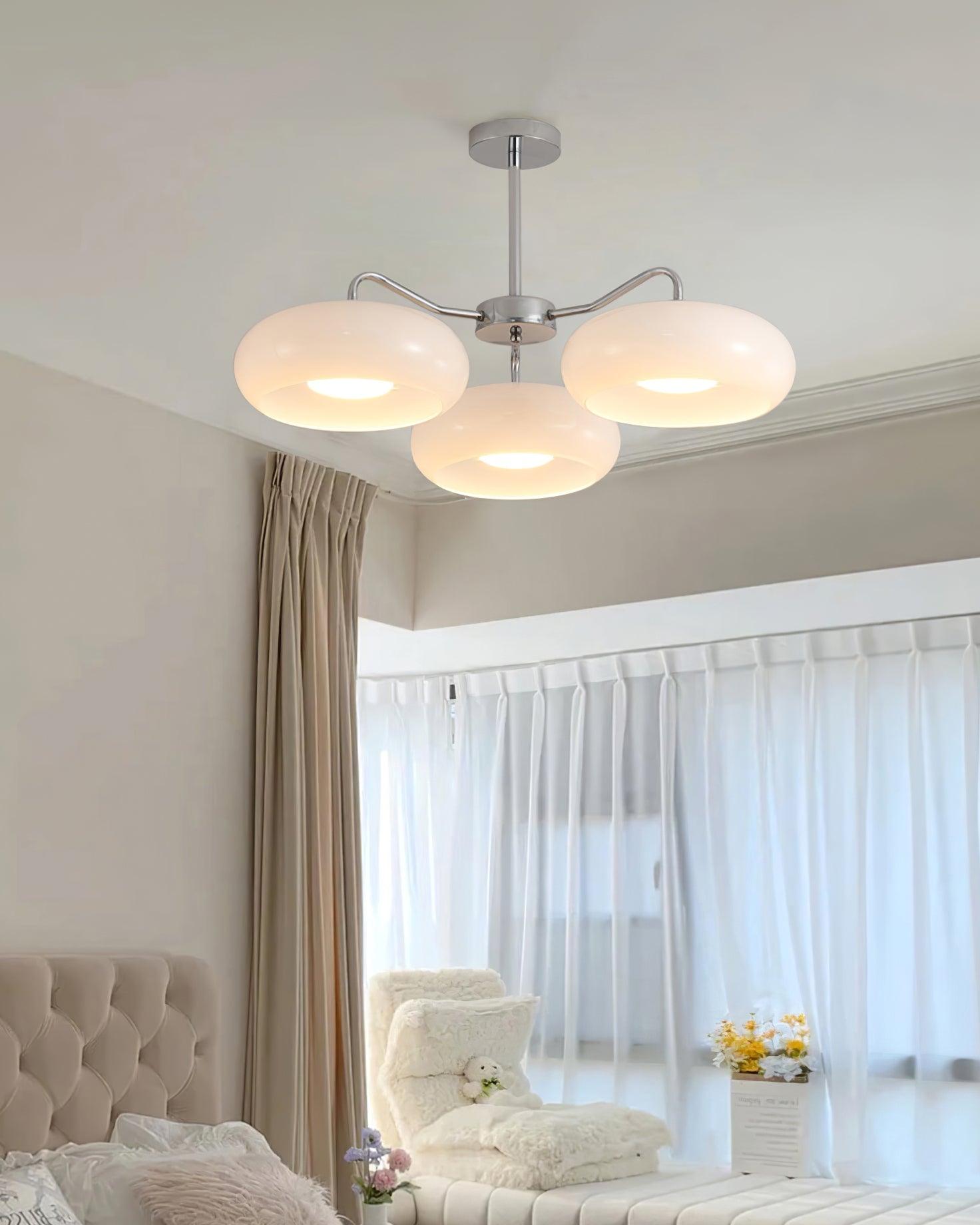 Tetra Ceiling Light Chrome Elegant 3-Bulb - Letslighting