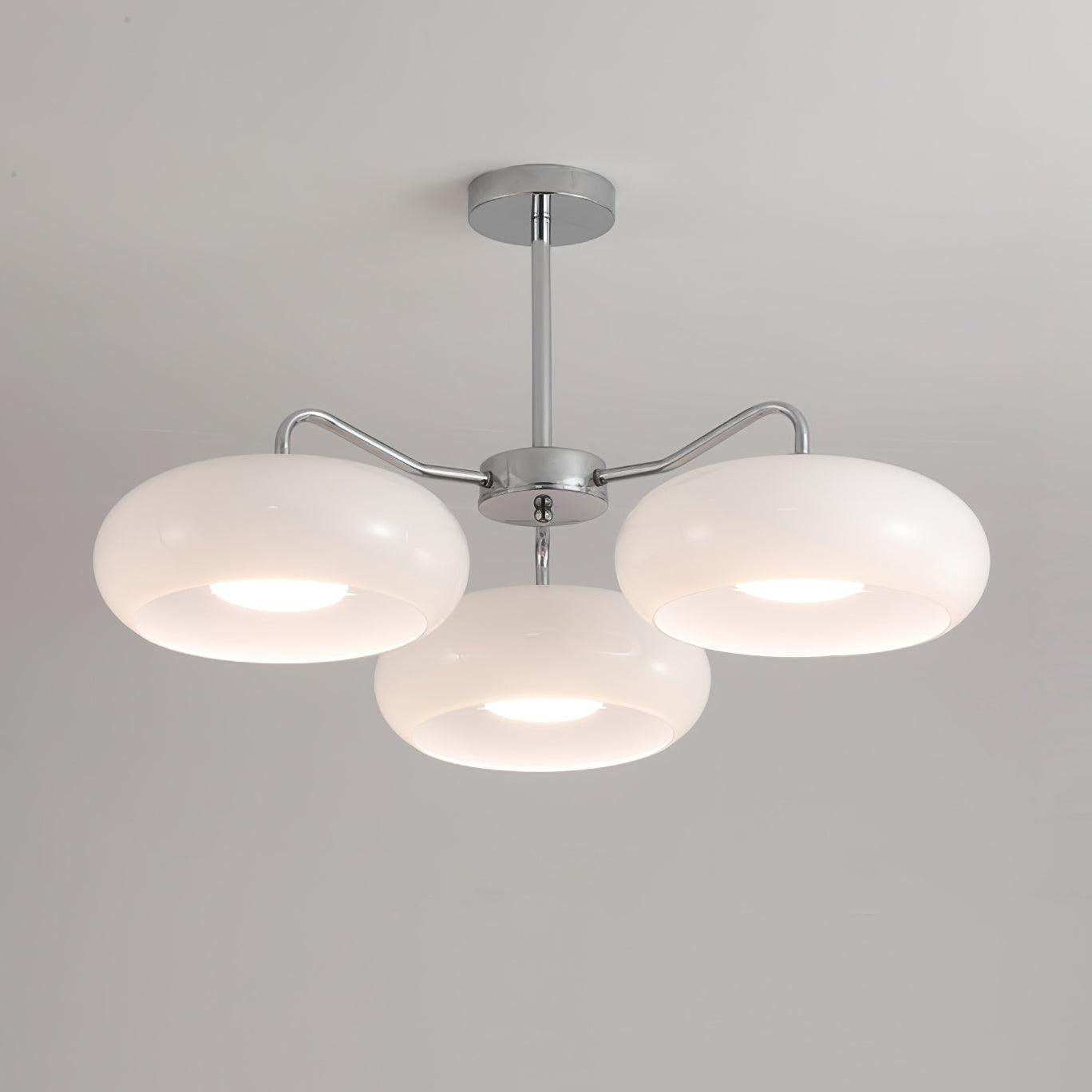 Tetra Ceiling Light Chrome Elegant 3-Bulb - Letslighting