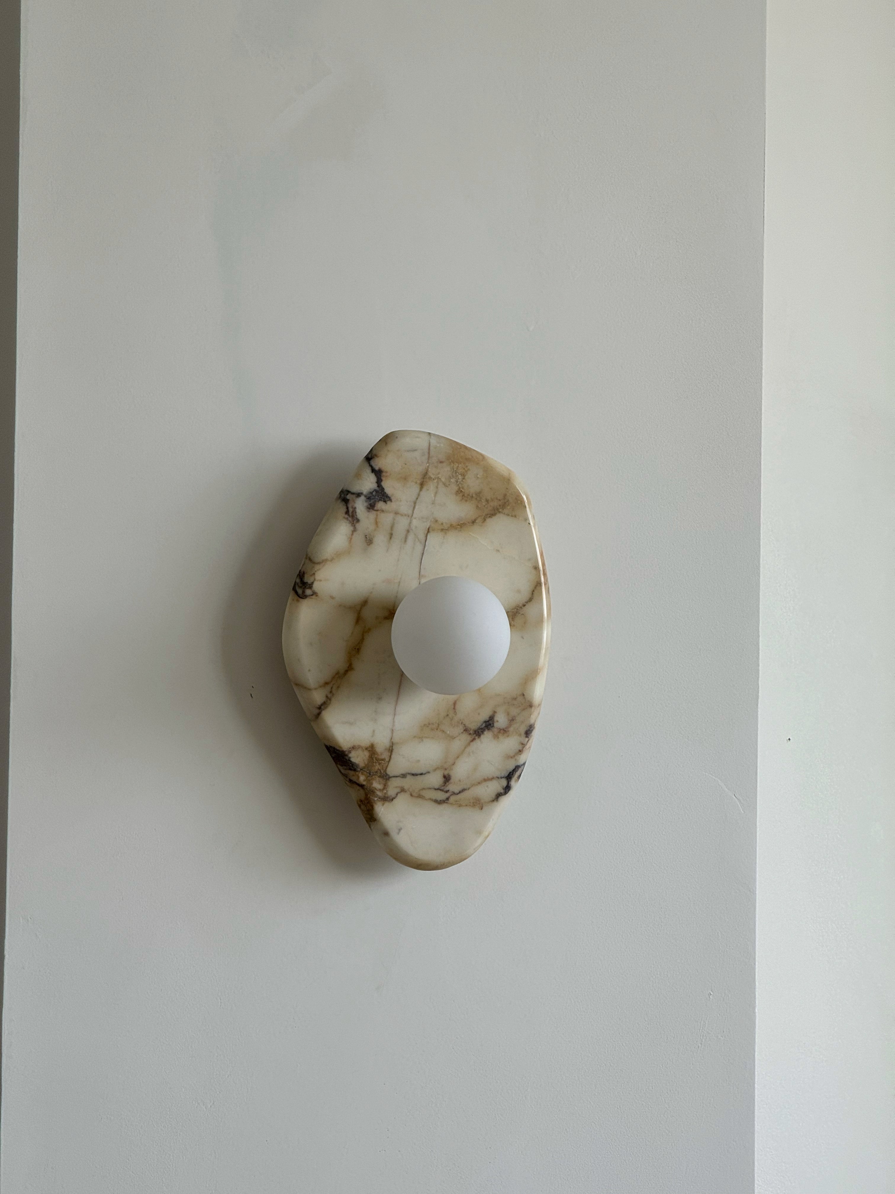Mylirira Modern Minimalist Marble Glass Wall Lamp - Lamp Copper