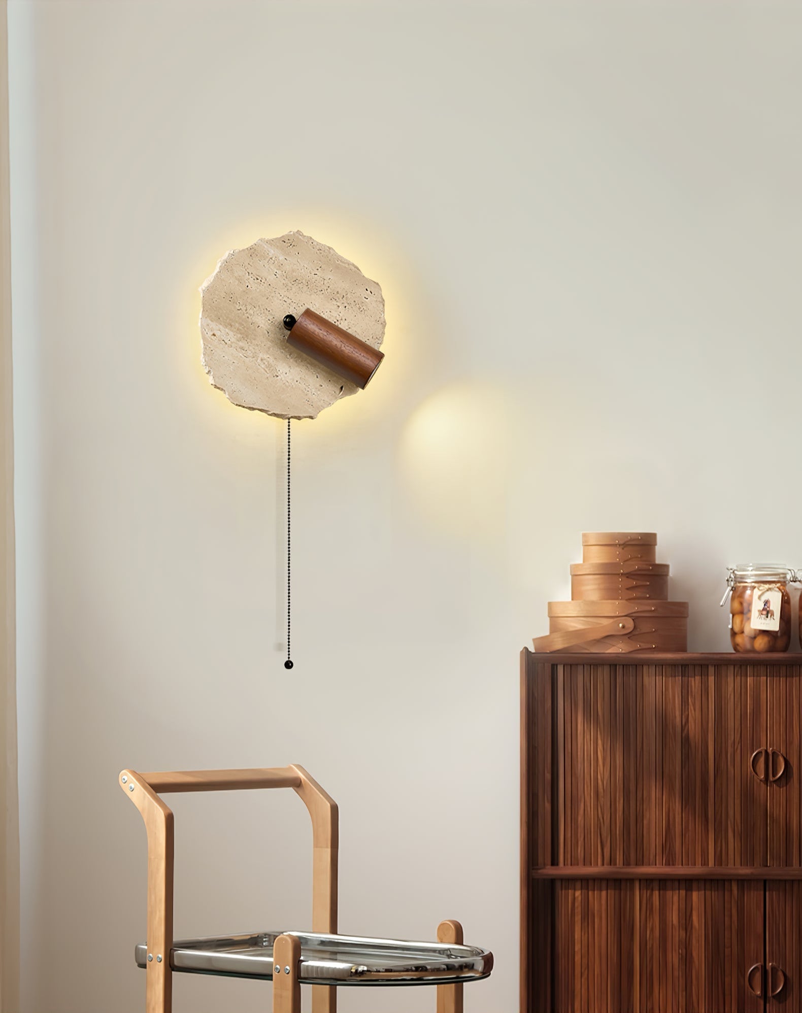 Cleo Travertine Wall Light Spotlight - Letslighting