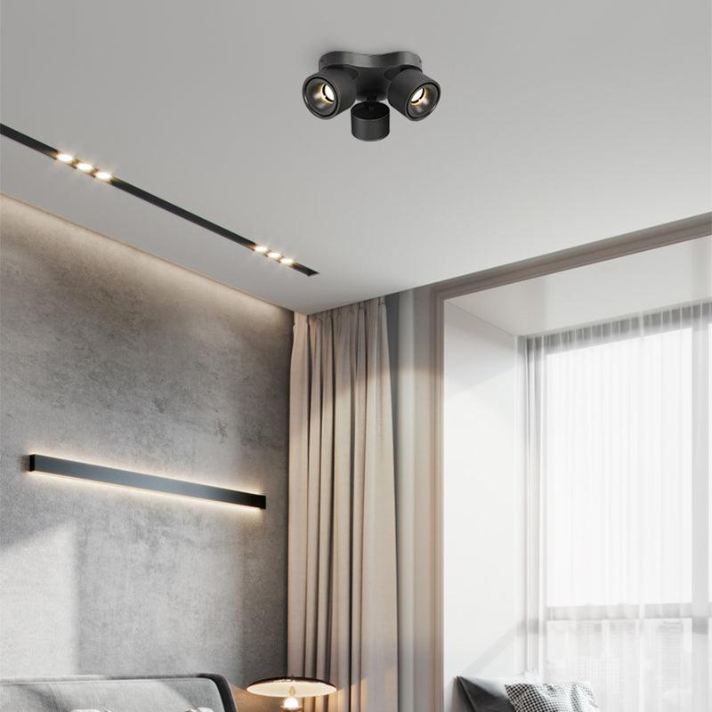 Arsorara Rotating Folding Three Head Metal Spotlight Ceiling lamp - Blowlighting