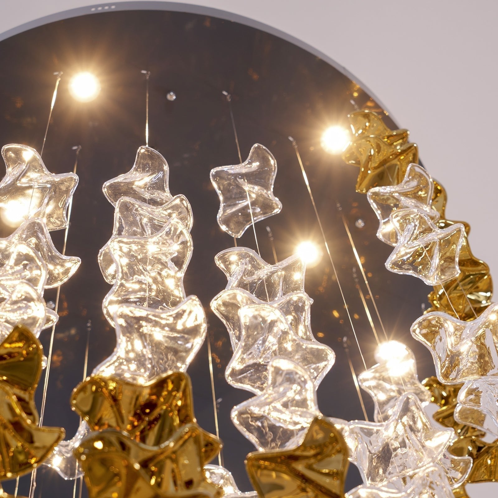 Cezorisra Luxury Brass Linear Chandelier - Blowlighting