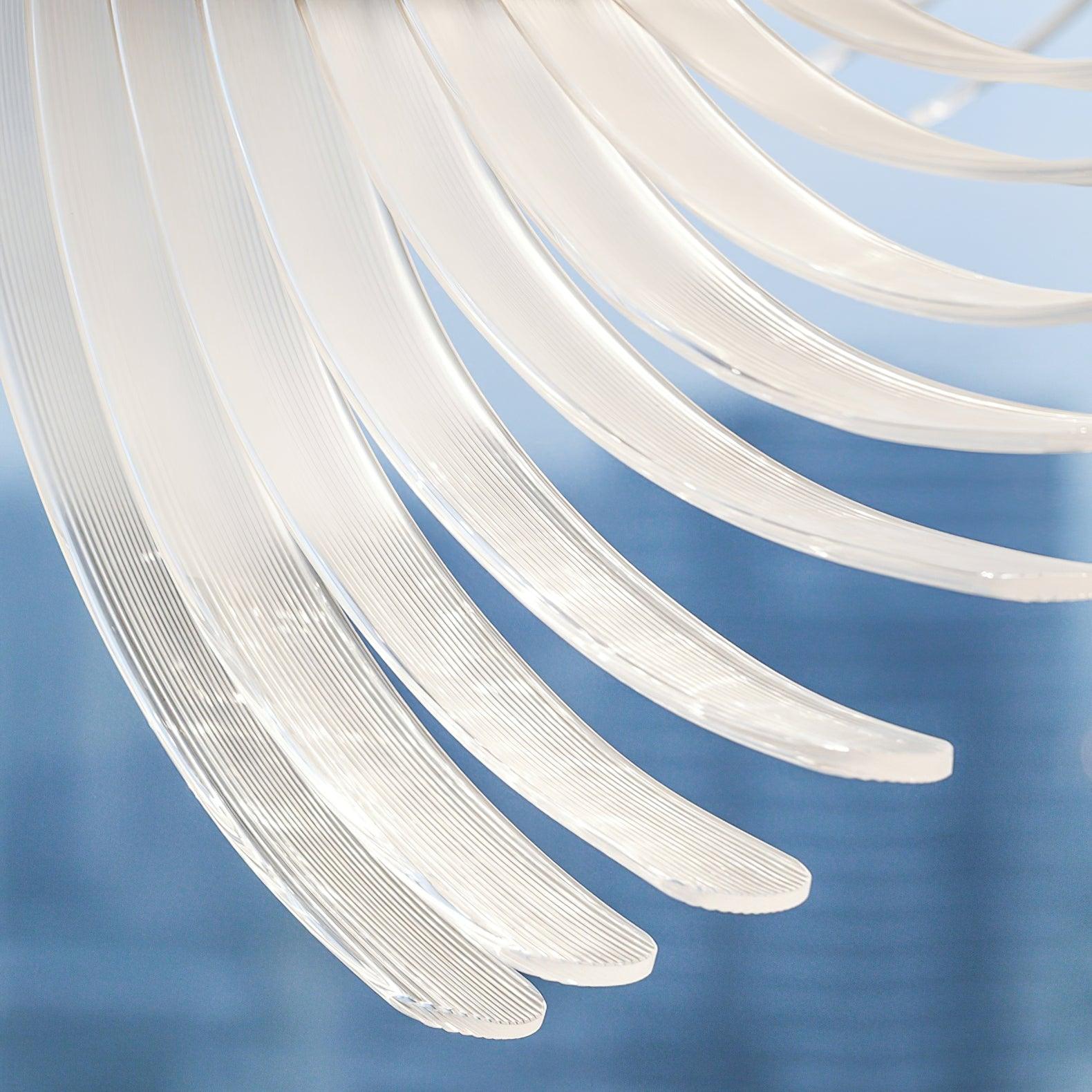 Tiered Postmodern Luxury Palmette Metal Chandelier - Blowlighting