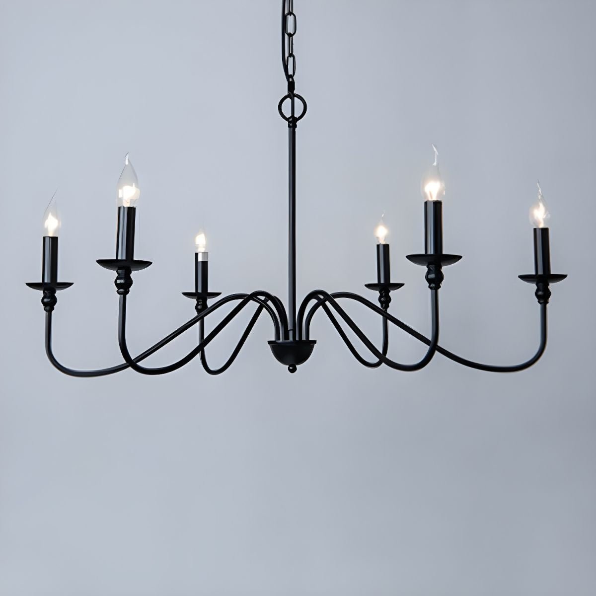 Timeless Gold Candle Chandelier - Blowlighting