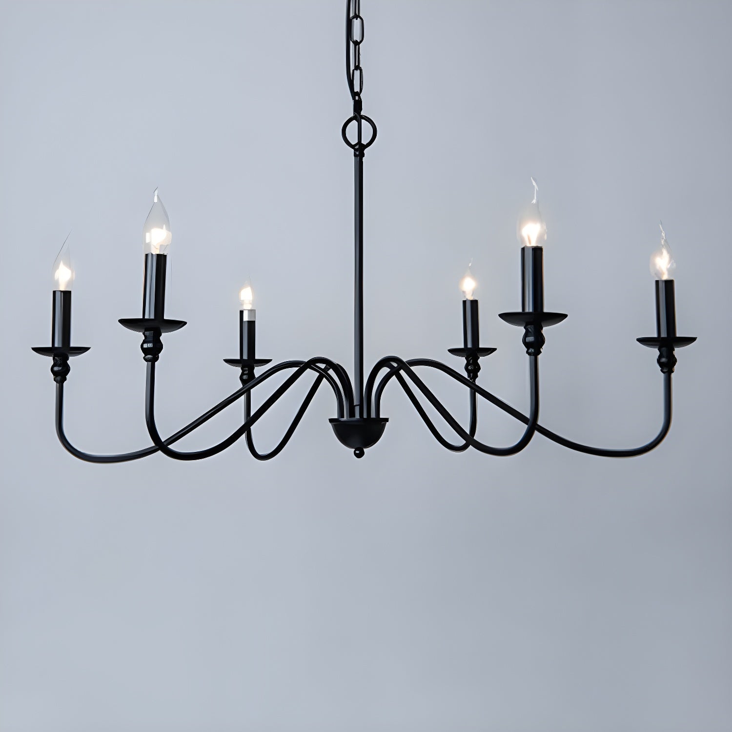 Timeless Gold Candle Chandelier - Blowlighting