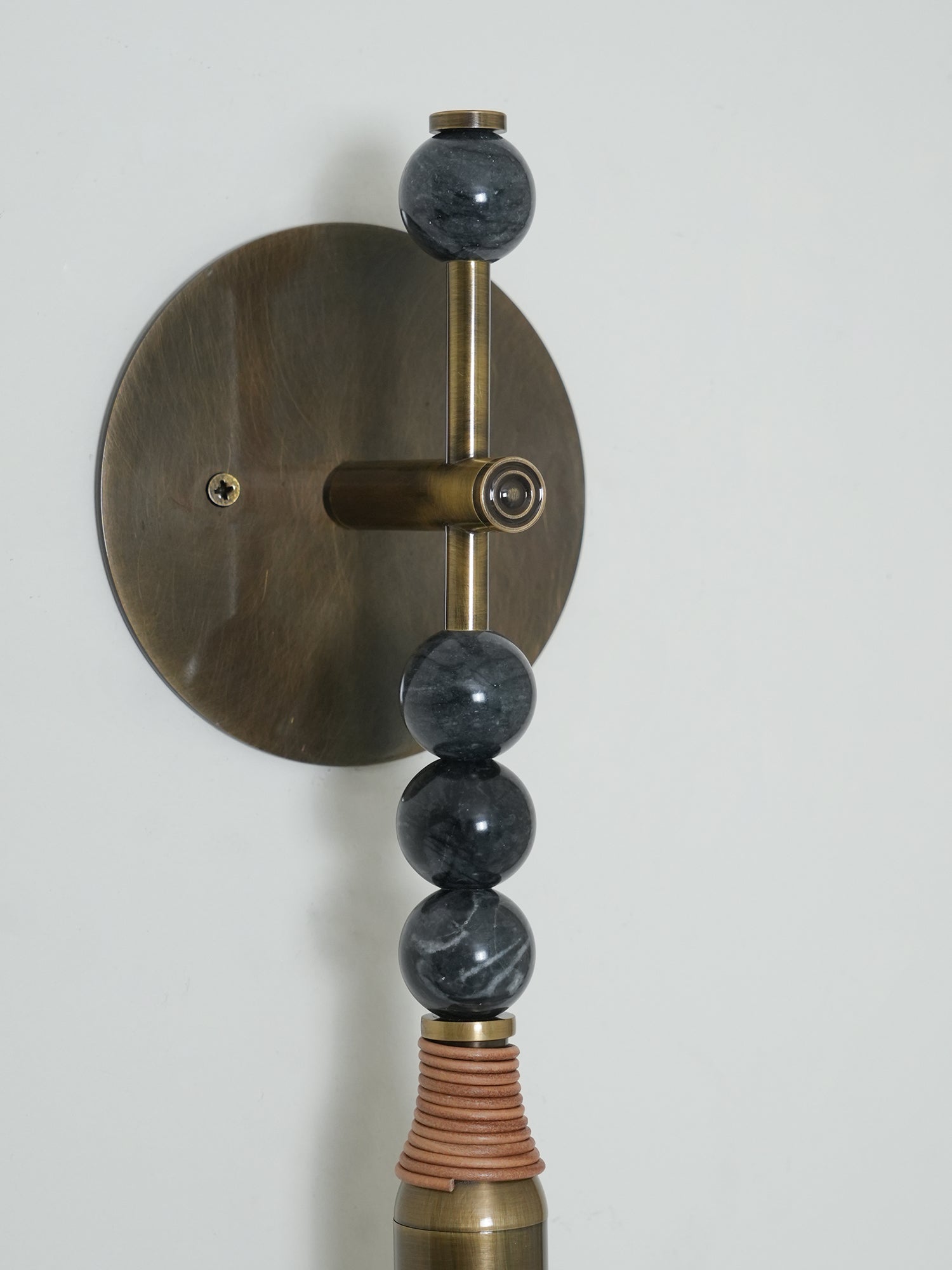 Icarira Modern Minimalist Marble Wall Lamp - Lamp Copper