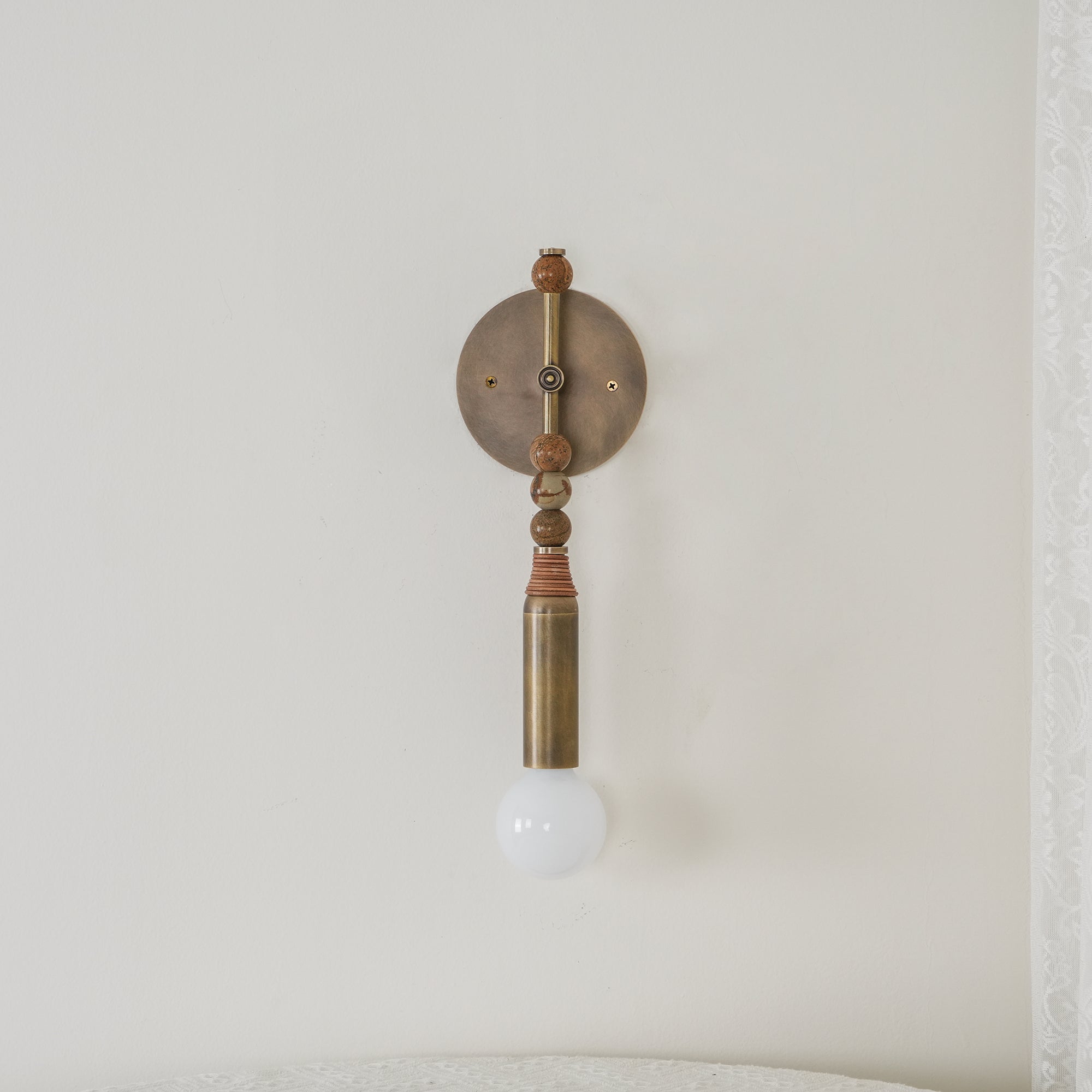 Icarira Modern Minimalist Marble Wall Lamp - Lamp Copper