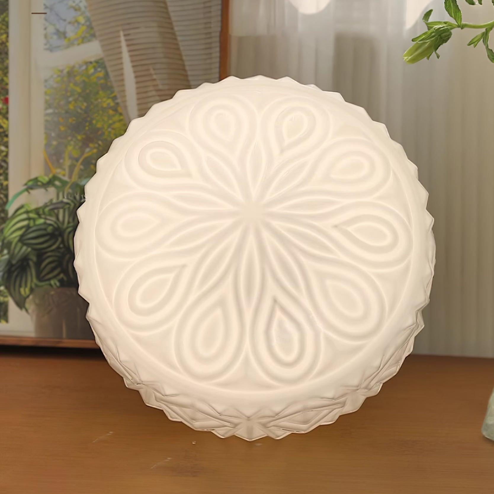 Evale Frosted Glass Flush Mount Ceiling Light - Letslighting