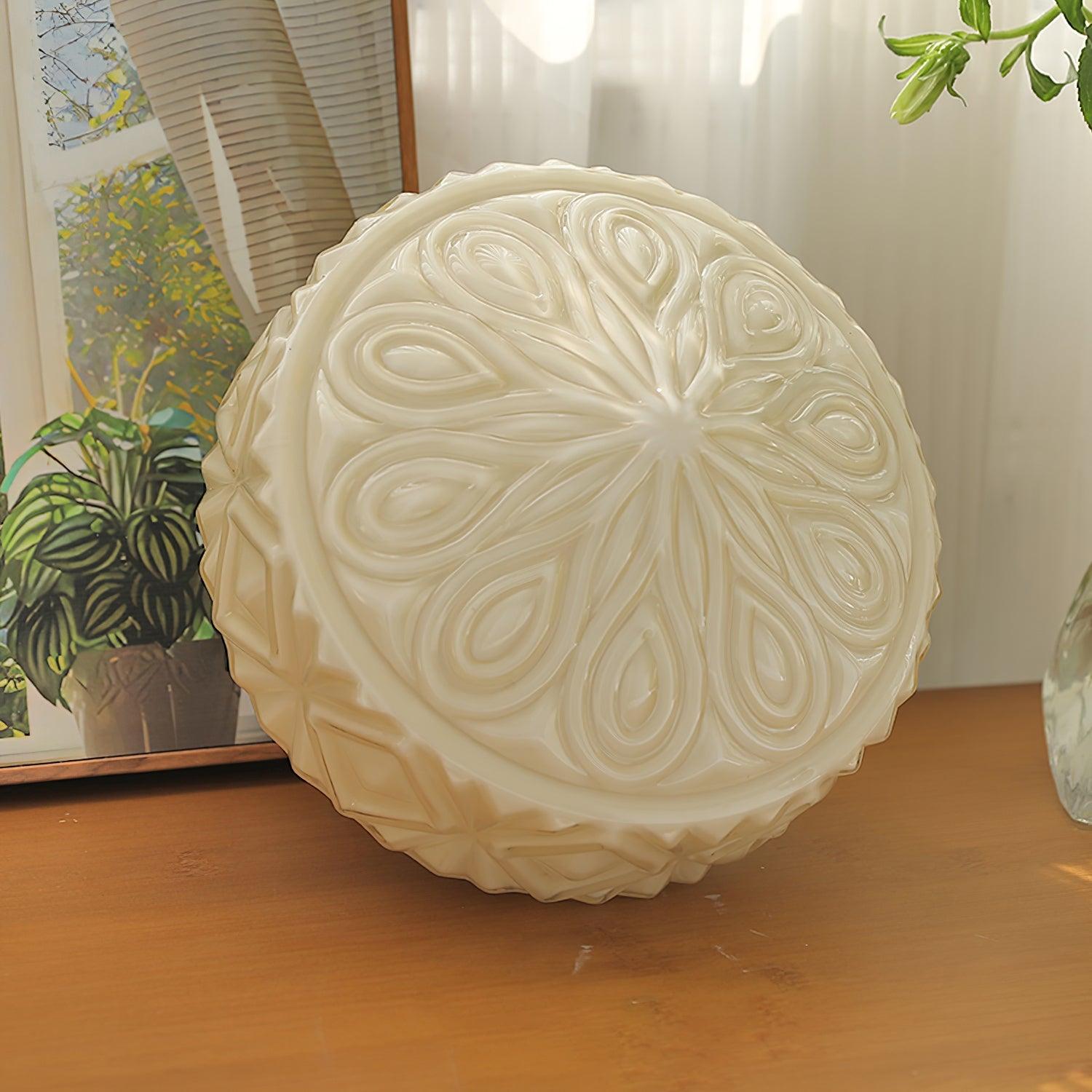 Evale Frosted Glass Flush Mount Ceiling Light - Letslighting