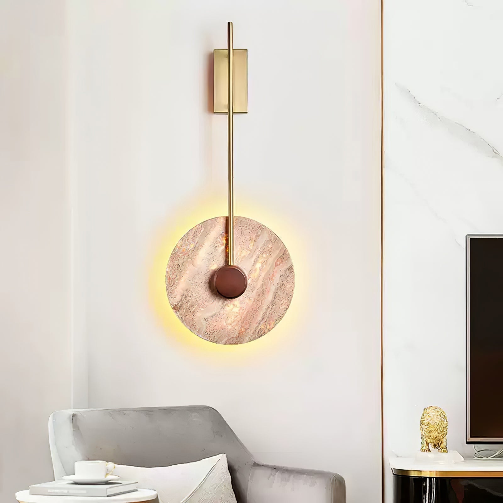 Visolia Travertine Wall Light - Letslighting