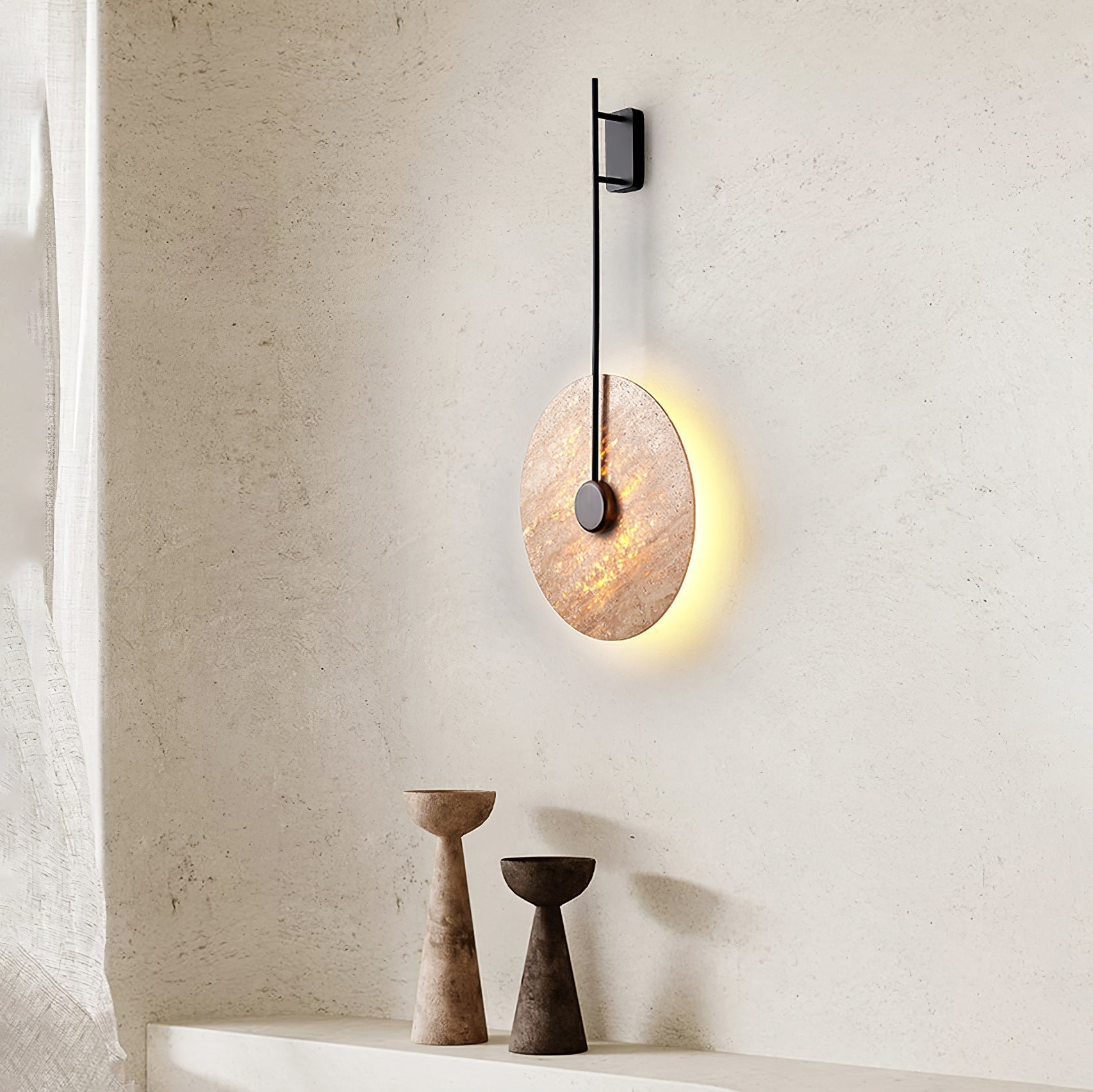 Visolia Travertine Wall Light - Letslighting