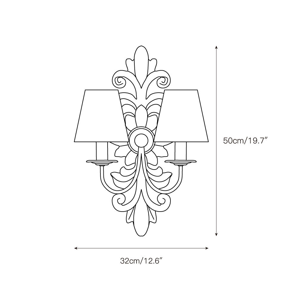 Vadora Postmodern Luxury Metal Sconce Wall Lamp - Lamp Copper