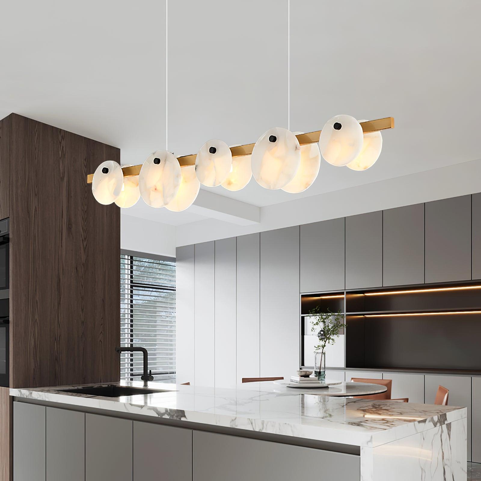 Olirel Linear Alabaster Pendant Light - Letslighting