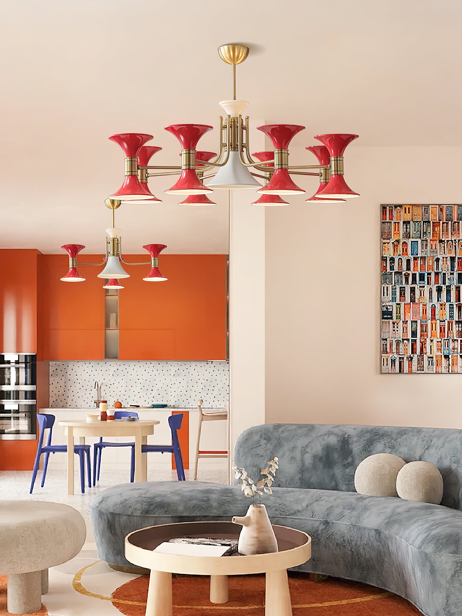 Tromina Moderne Luxe Art Fer Lustre