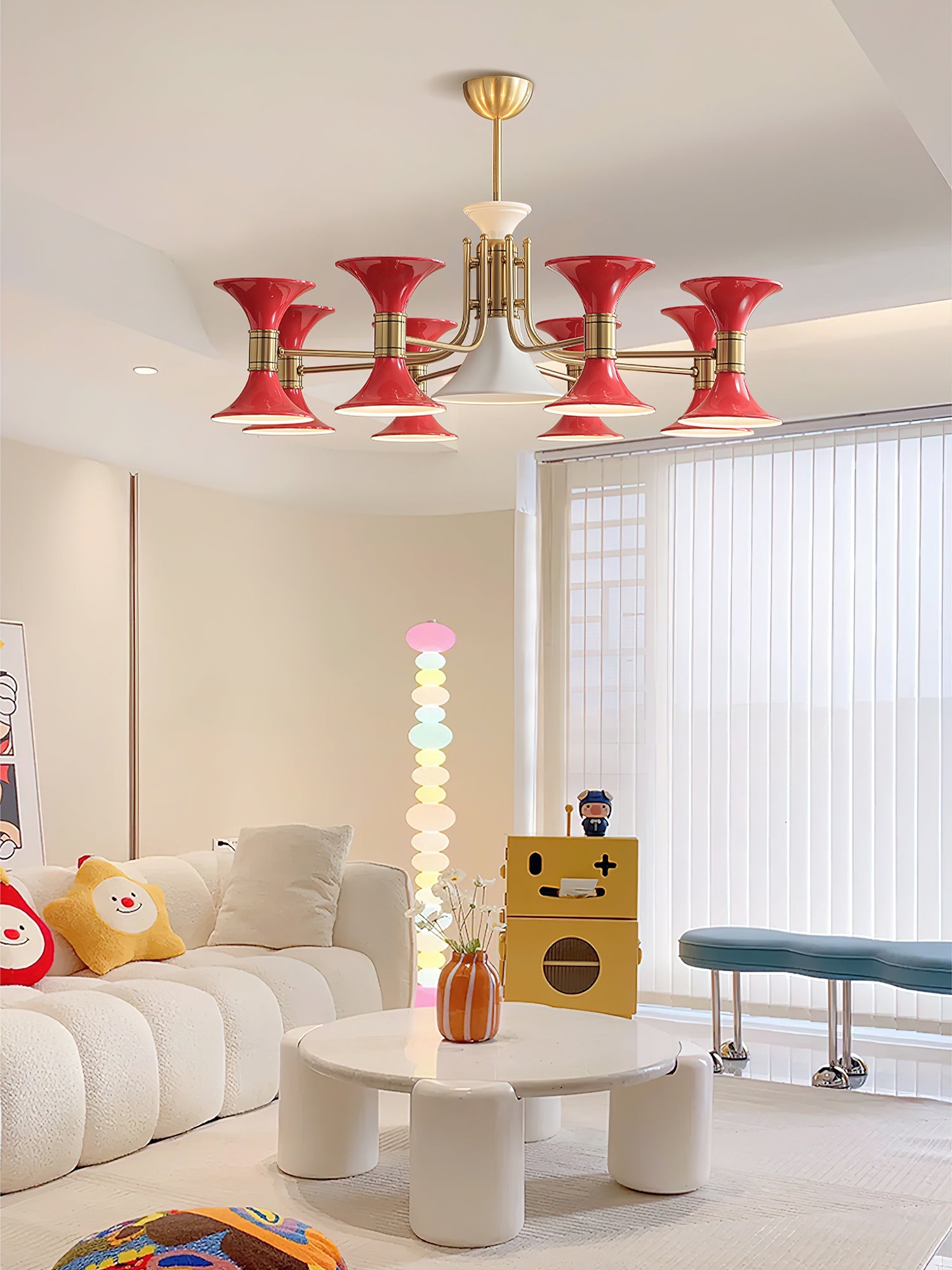 Tromina Moderne Luxe Art Fer Lustre