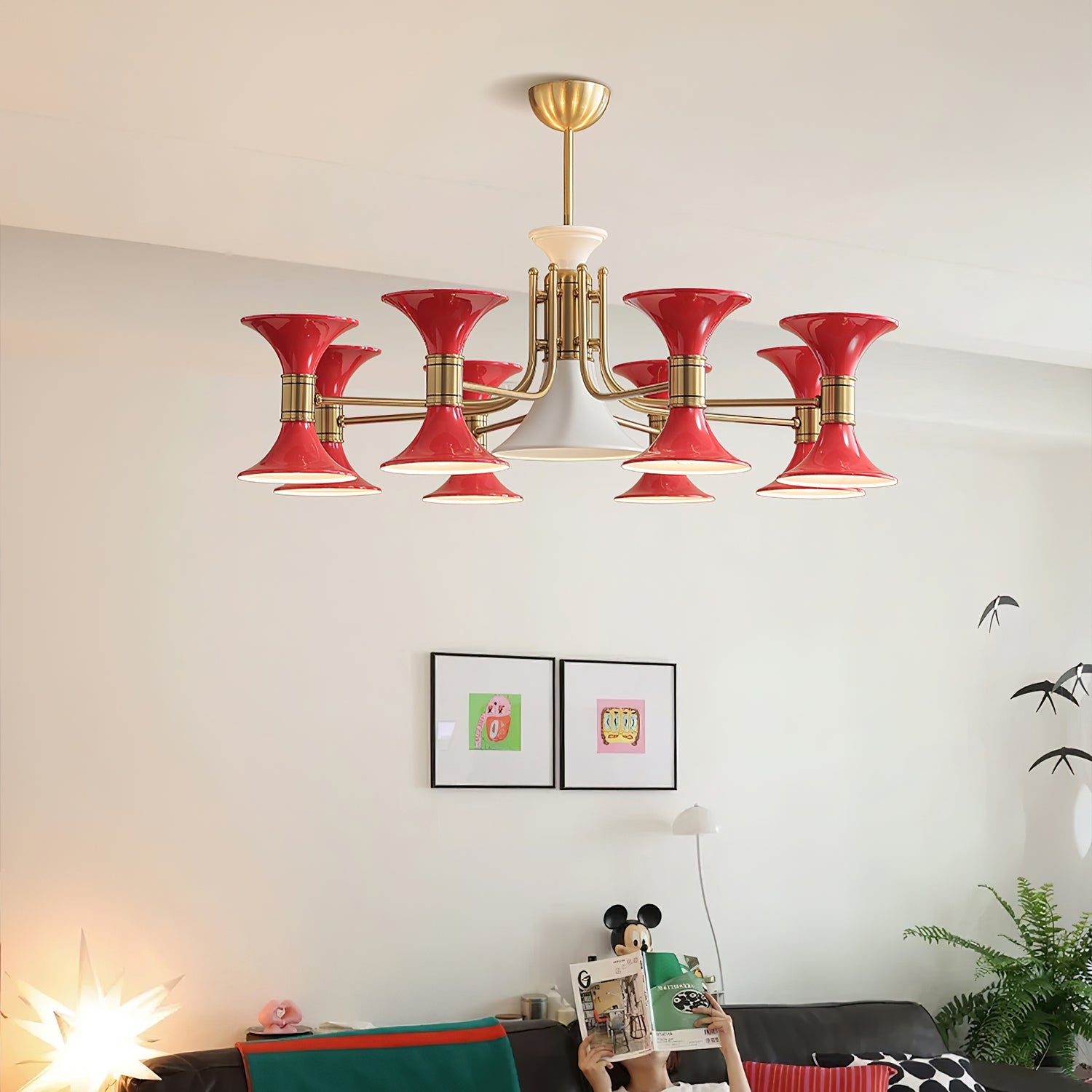 Tromina Moderne Luxe Art Fer Lustre