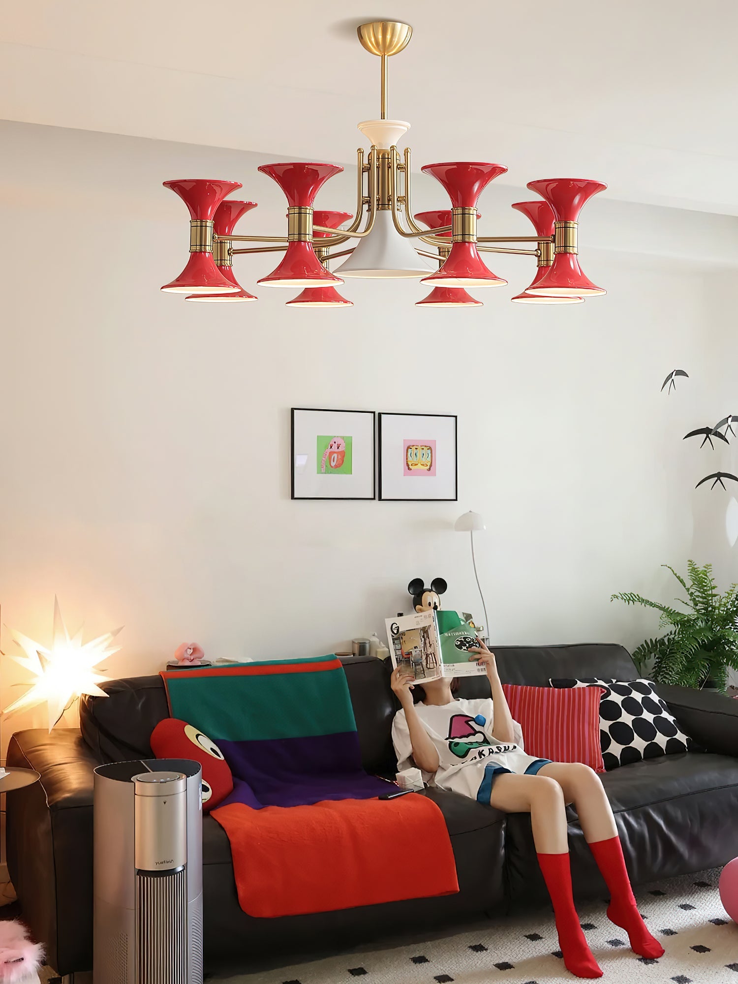 Tromina Moderne Luxe Art Fer Lustre