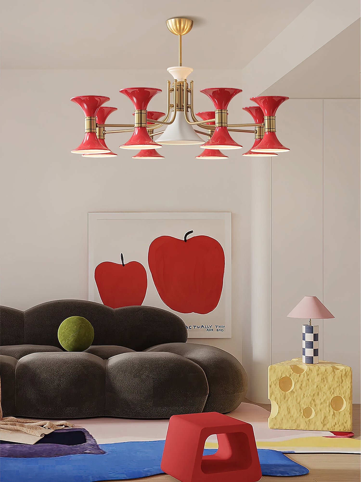 Tromina Moderne Luxe Art Fer Lustre