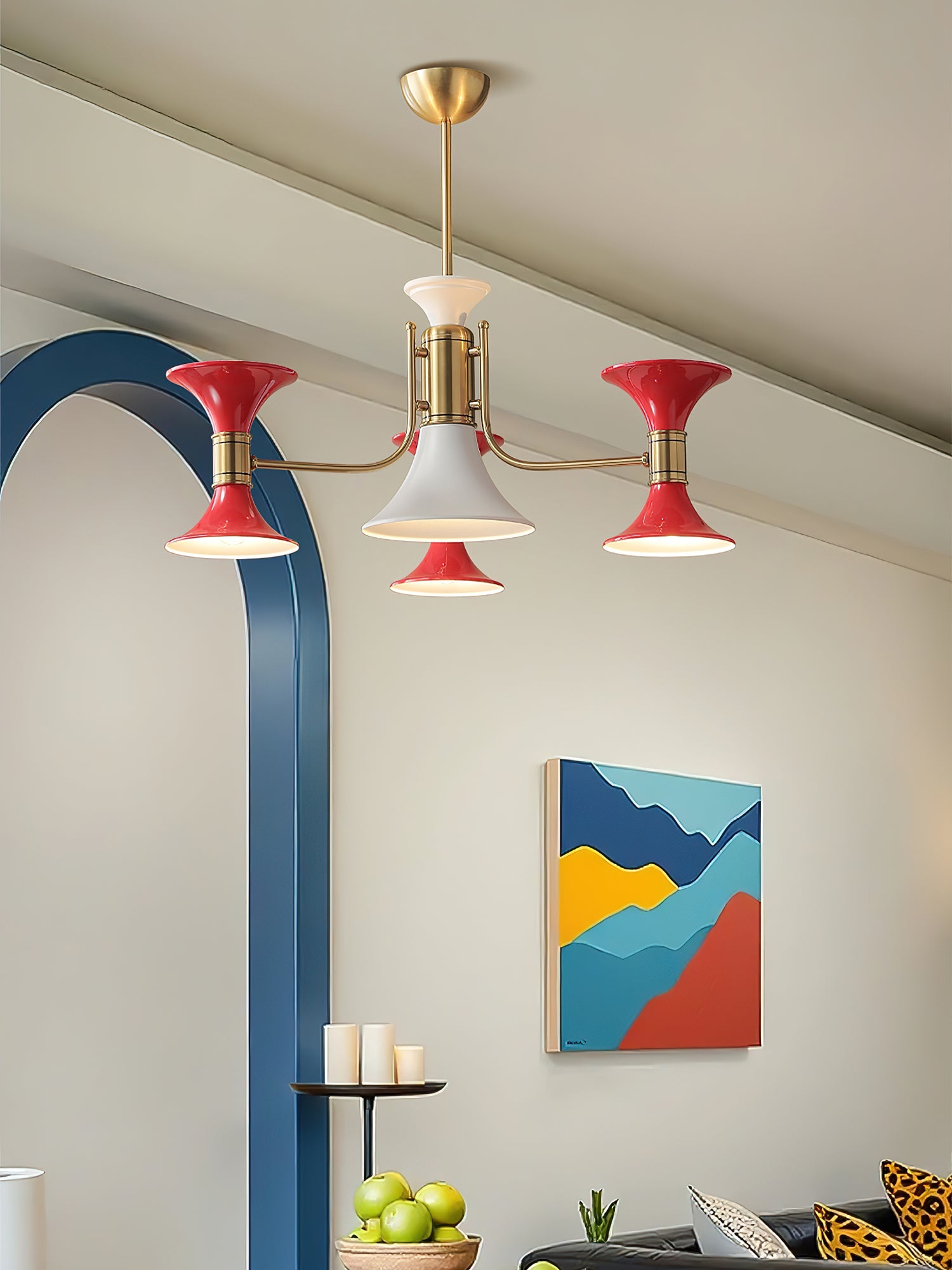Tromina Moderne Luxe Art Fer Lustre
