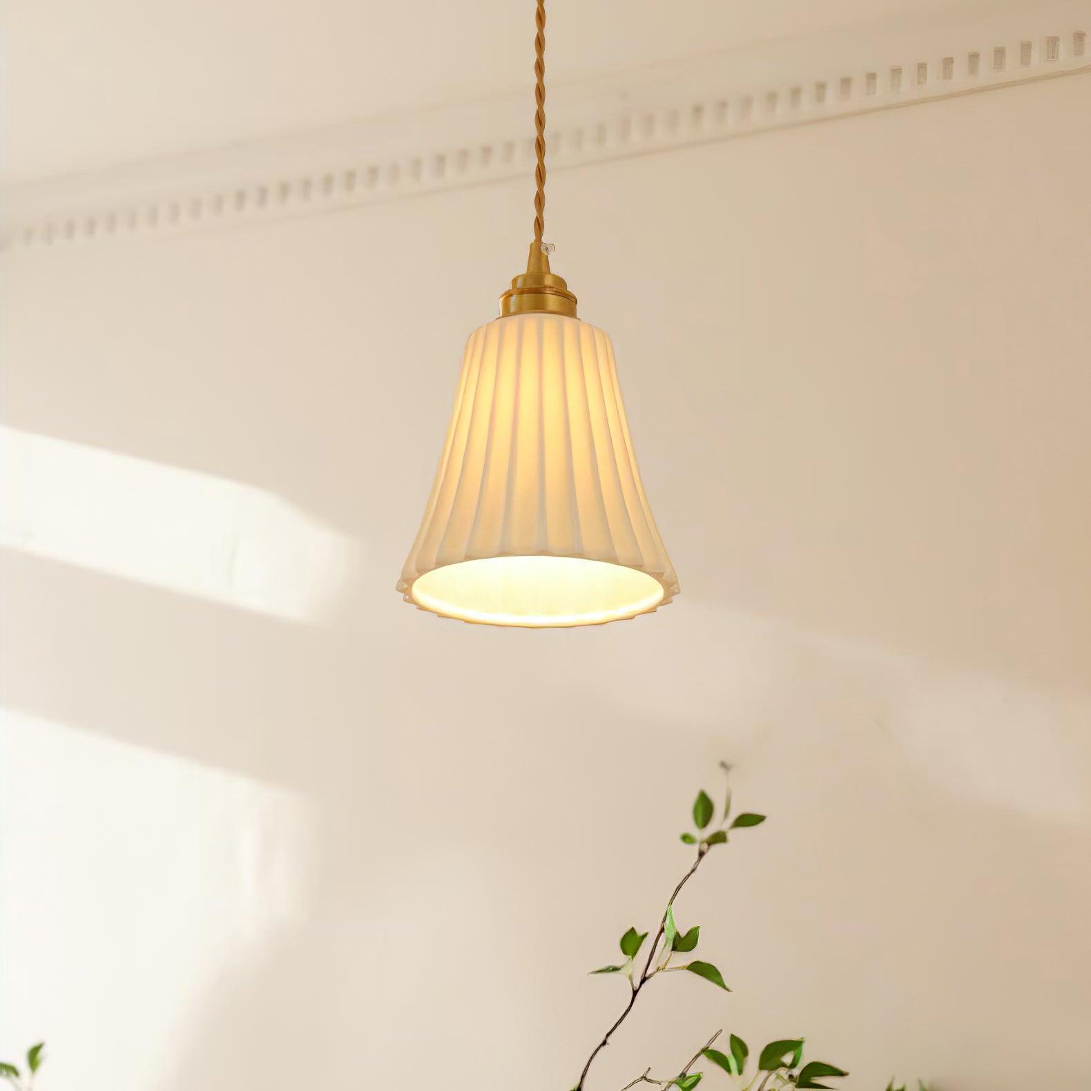 Trumpet Ceramic Pendant Light - Blowlighting