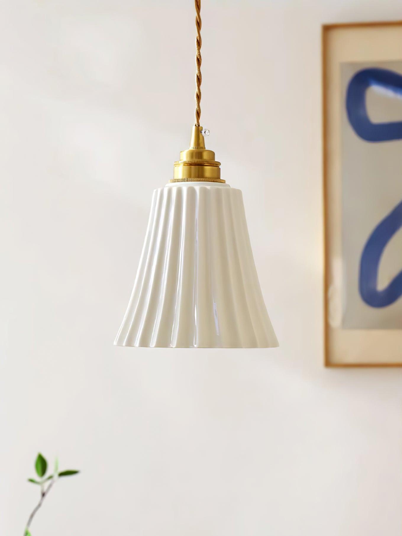 Trumpet Ceramic Pendant Light - Blowlighting