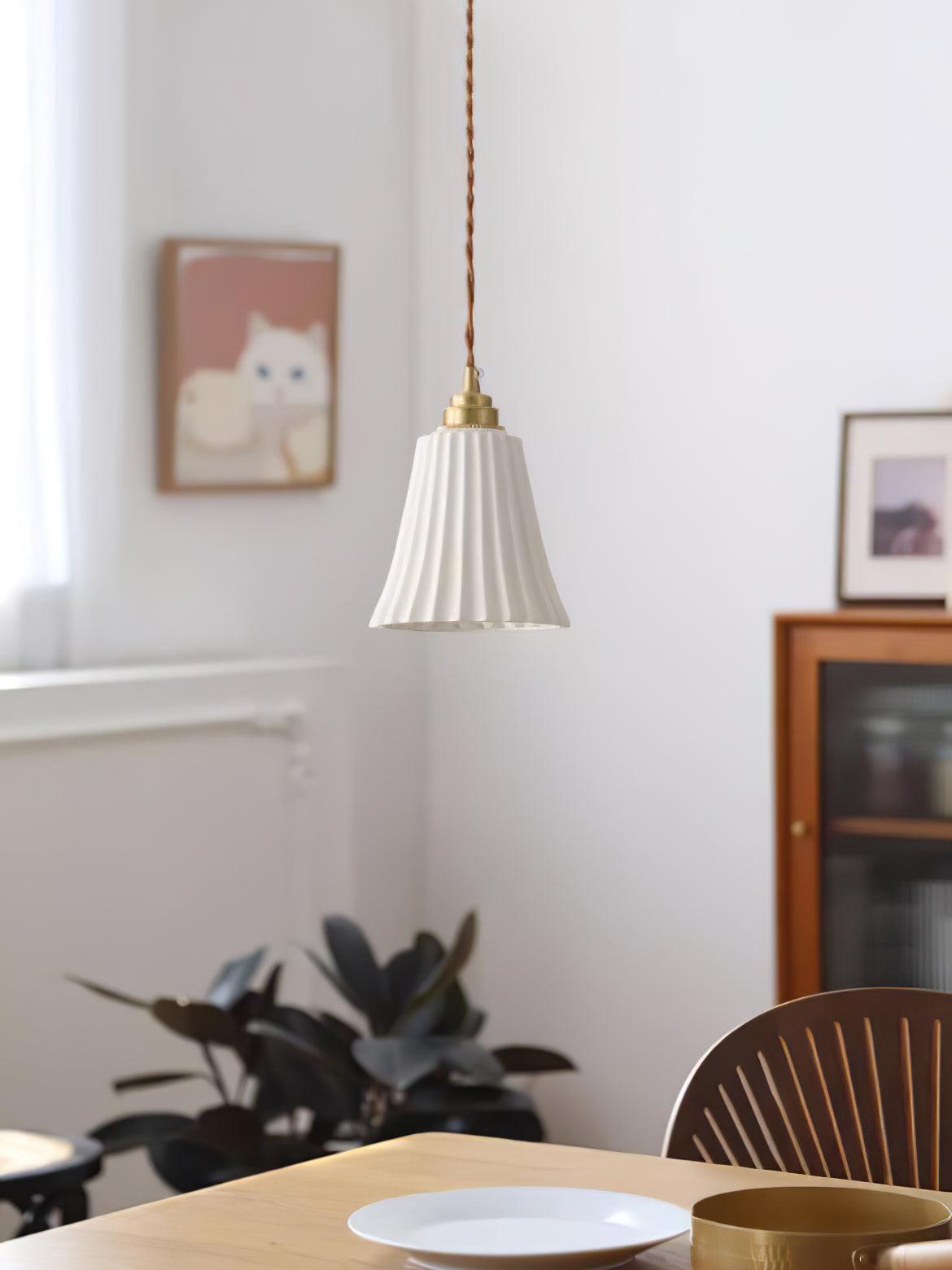 Trumpet Ceramic Pendant Light - Blowlighting