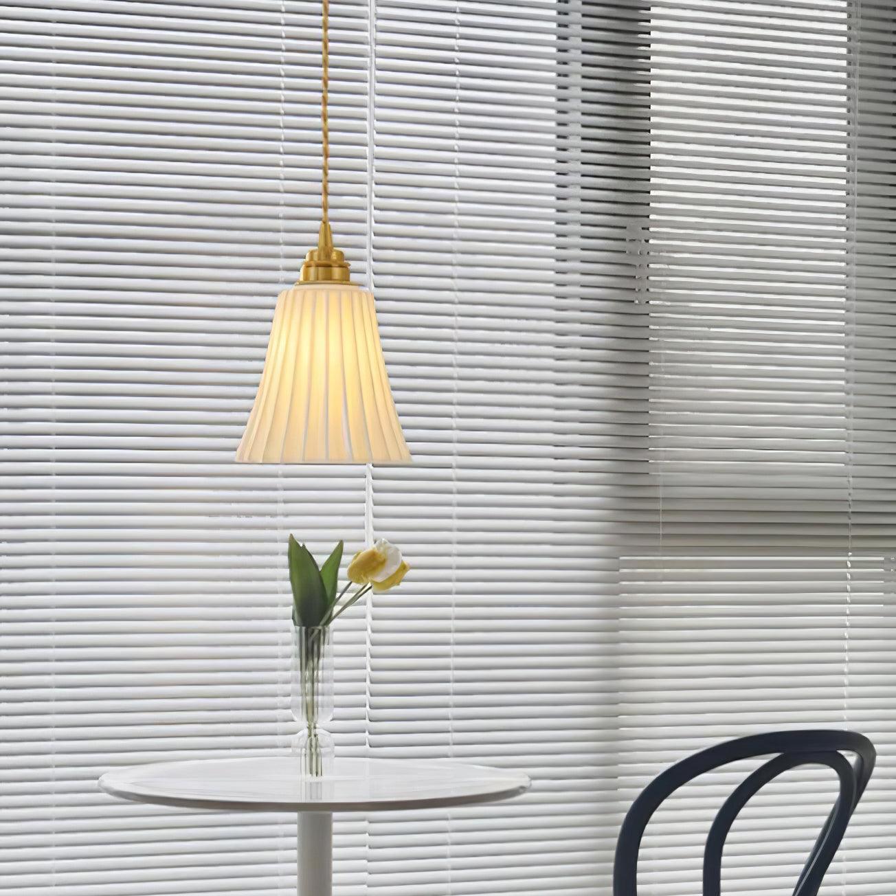 Trumpet Ceramic Pendant Light - Blowlighting