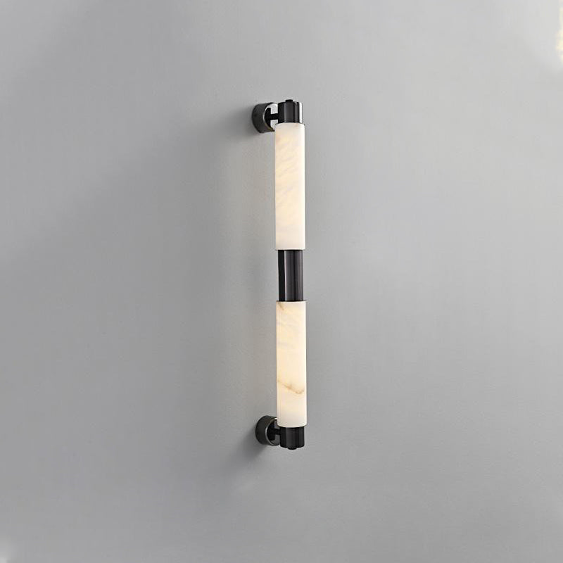 Alraei Modern Minimalist Tube Alabaster Wall Lamp - Lamp Copper