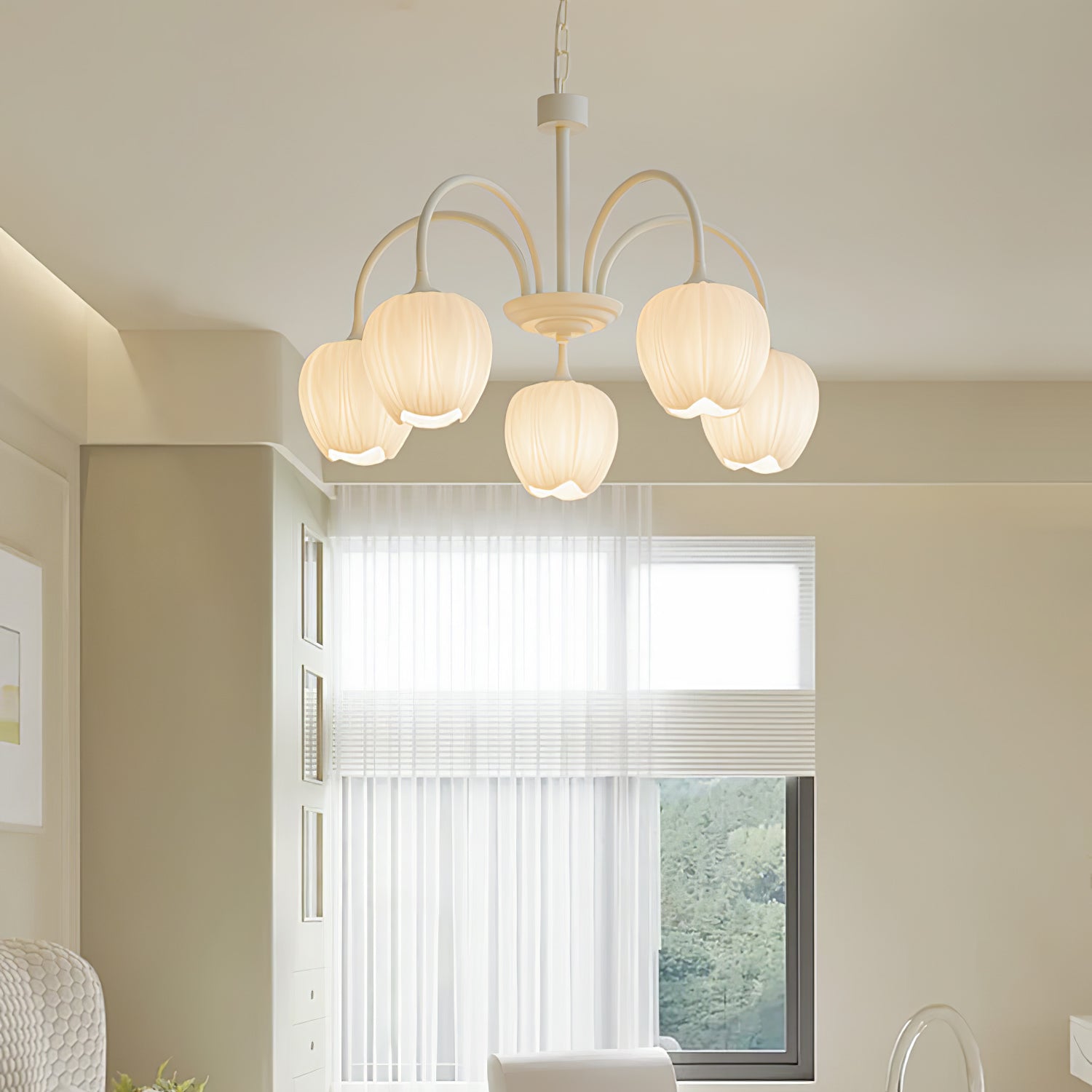 Tulip Matcha Chandelier - Blowlighting