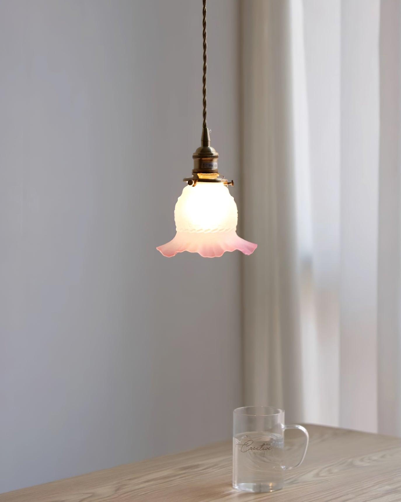 Tulips Pendant Lamp Glass Amber Organic - Letslighting