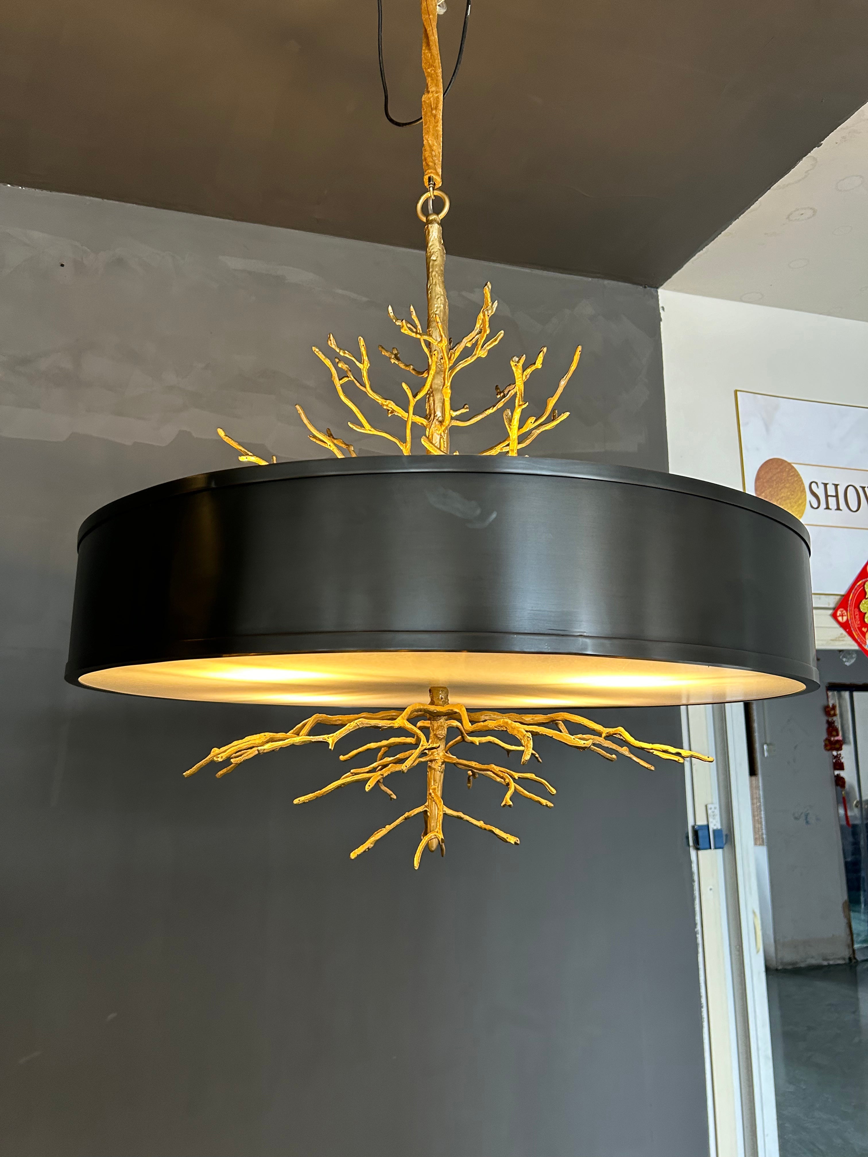 Arvele Individual Creativity Brass Metal Chandelier - Lamp Copper