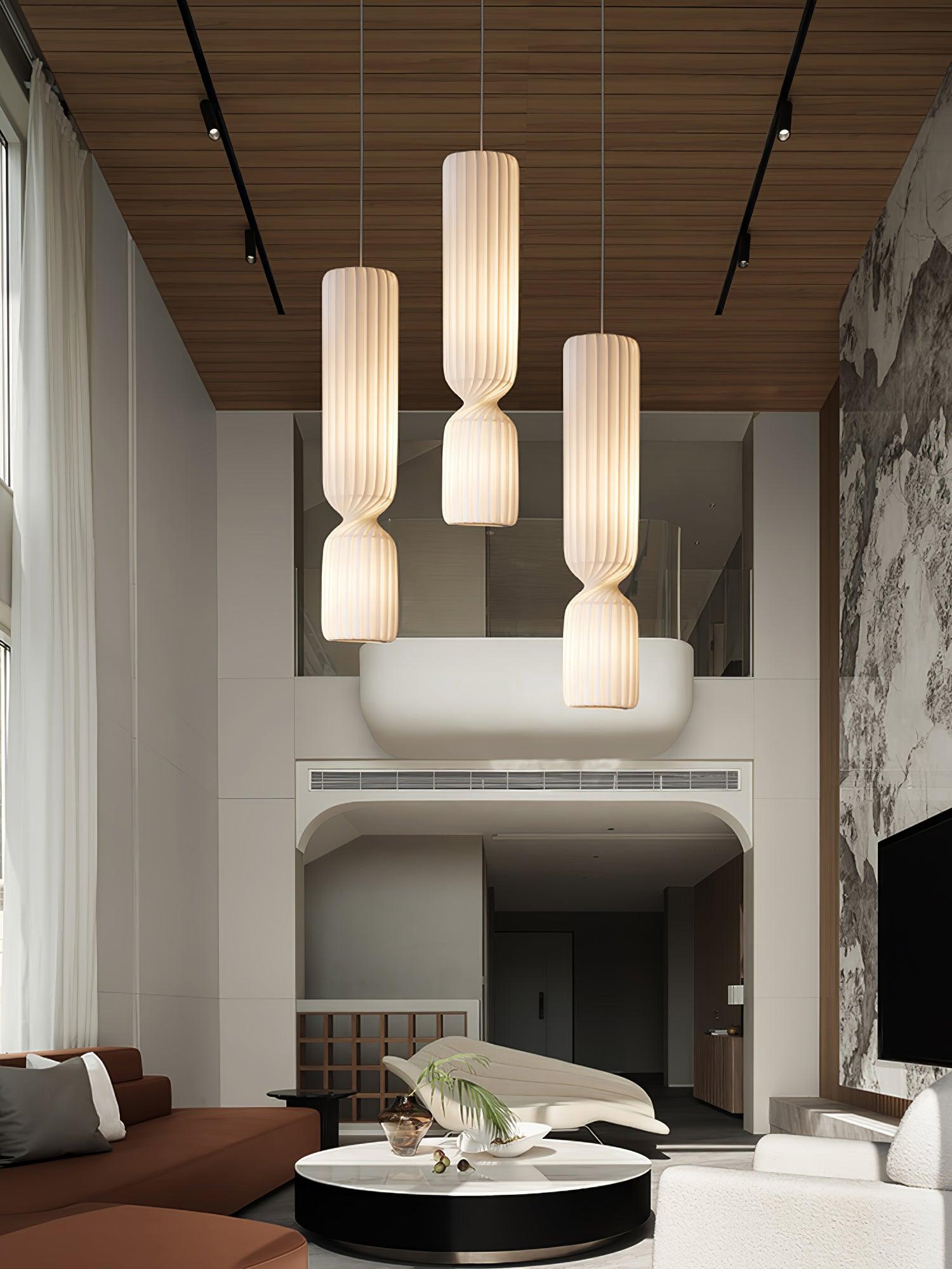 Twist Minimalist PVC Pendant Lamp - Blowlighting