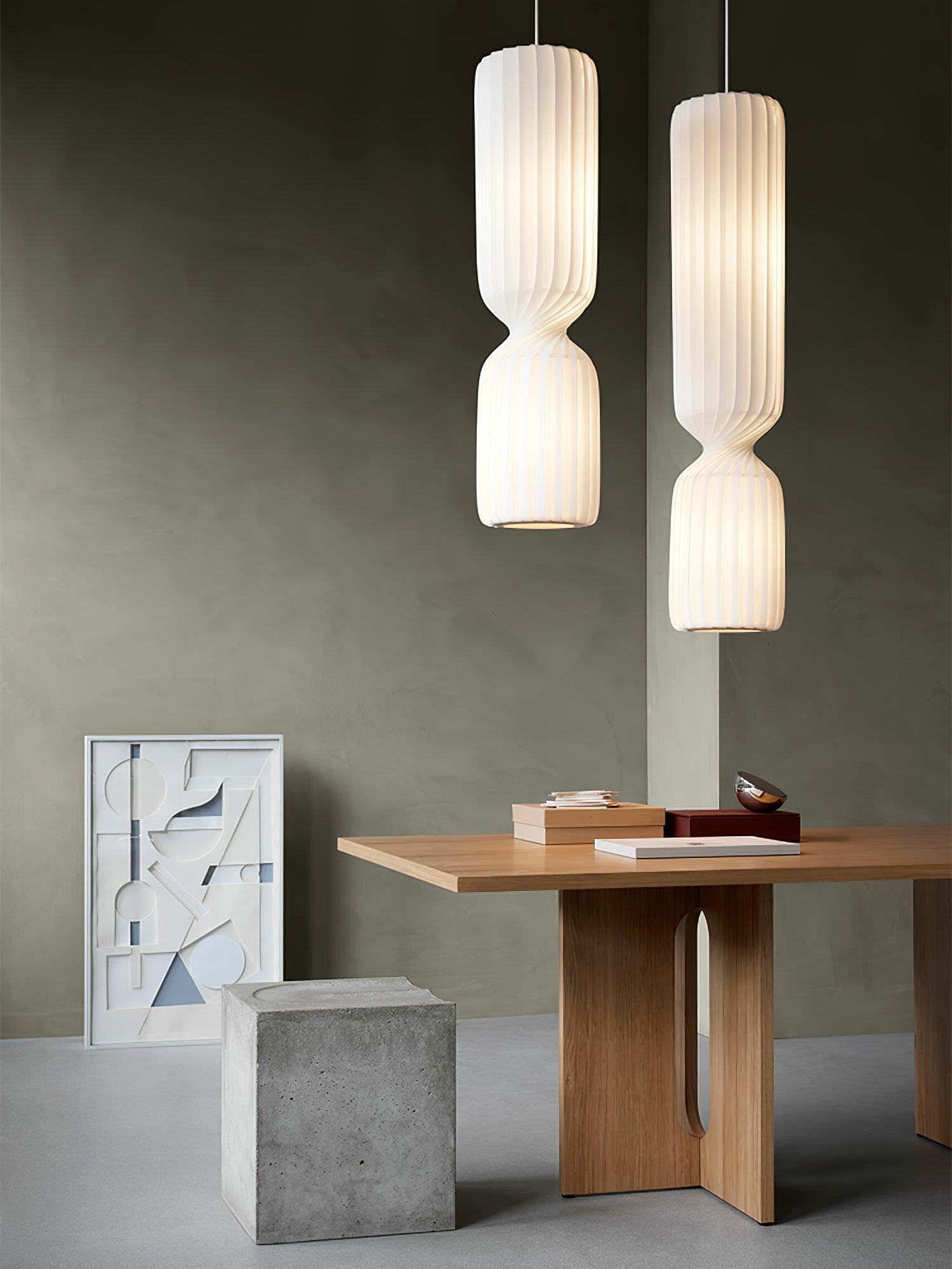 Twist Minimalist PVC Pendant Lamp - Blowlighting