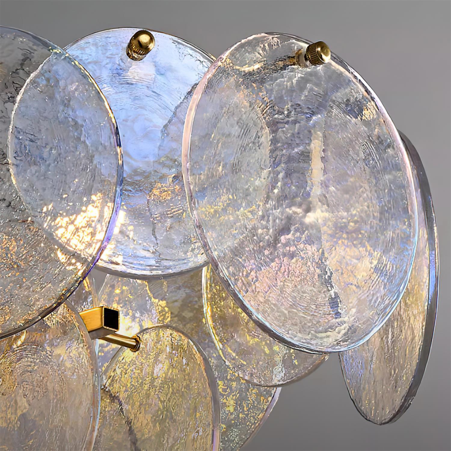 Utopia Chandelier Glass Disc Layered - Letslighting