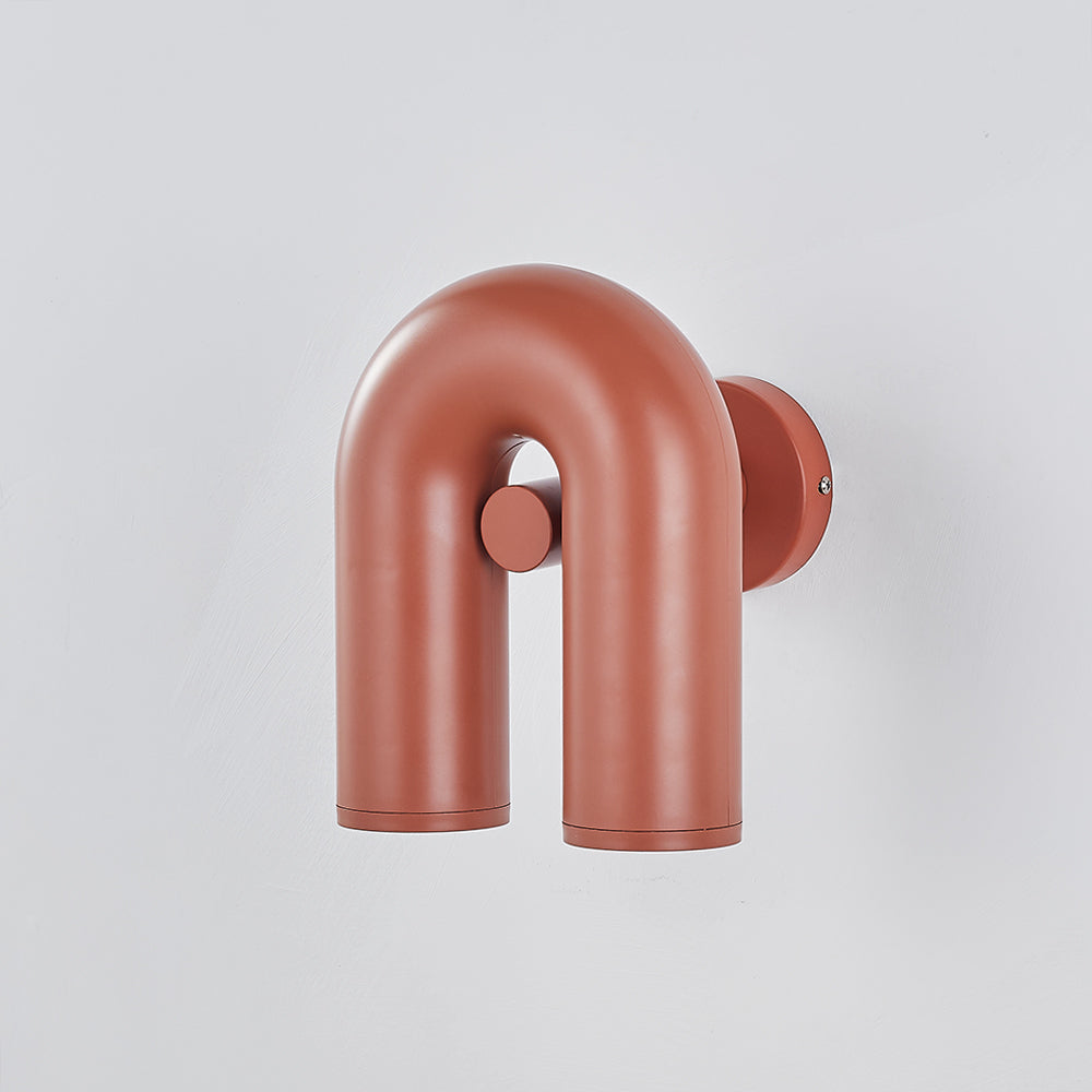 Aria Arc Minimaliste LED Applique Murale Noir Rouge Bleu