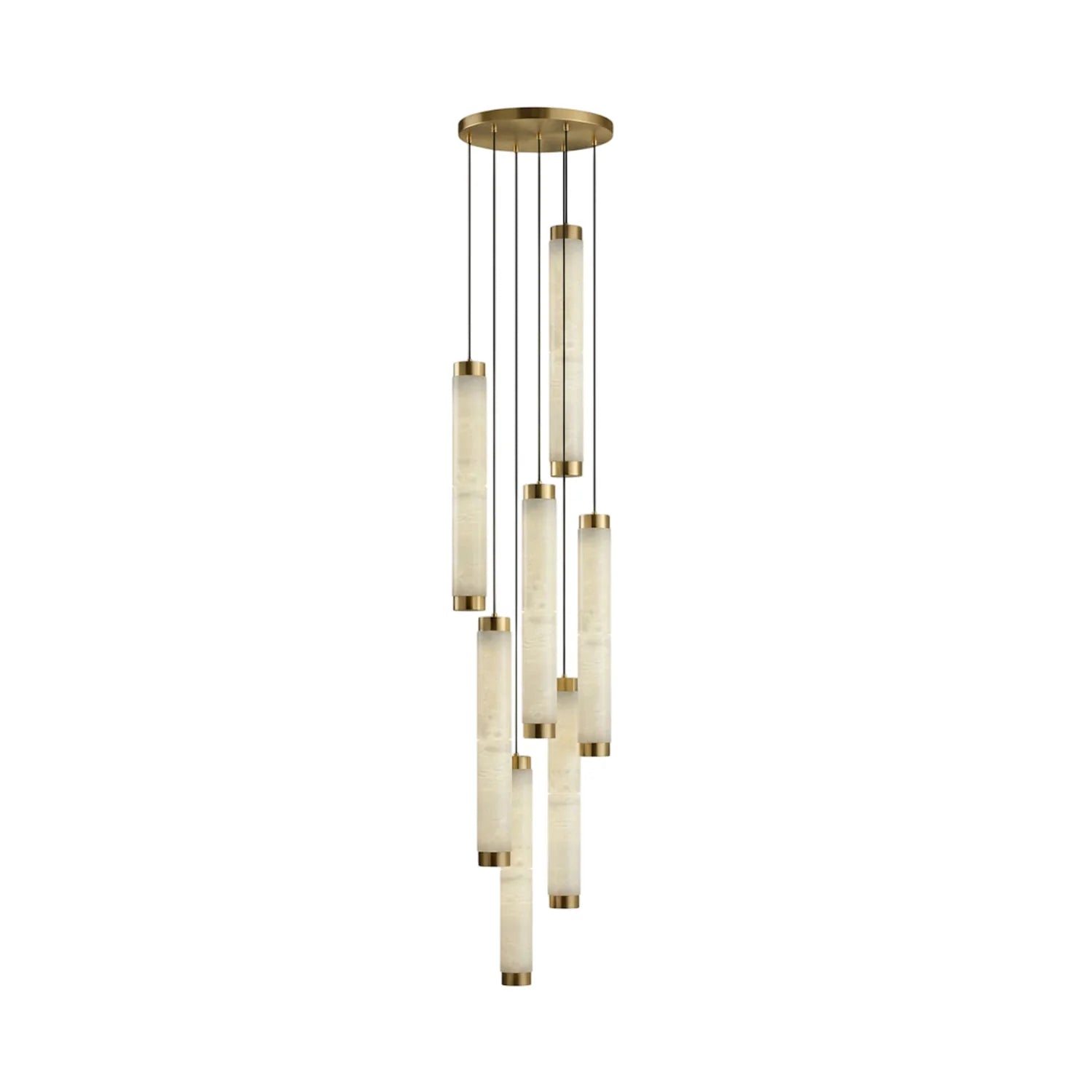 Lira Suspension Cyclindrique en Albâtre