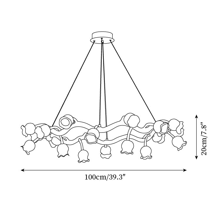 Alva Flowers Chandelier - Letslighting