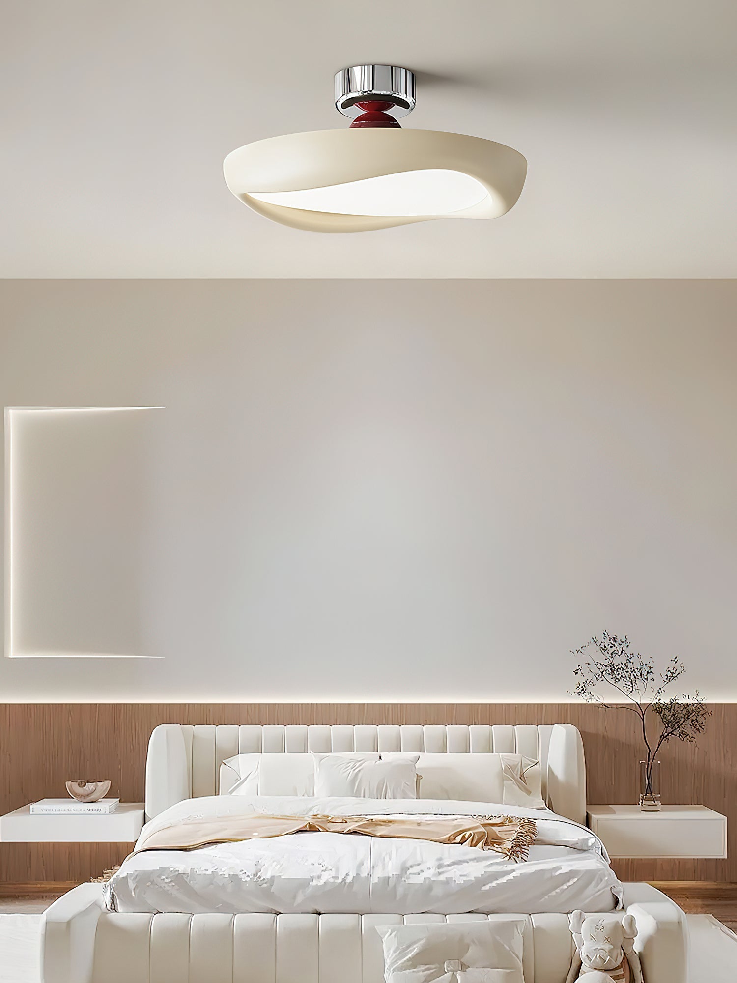 Valeno Moderne Acrylique Fer Plafonnier Lampe