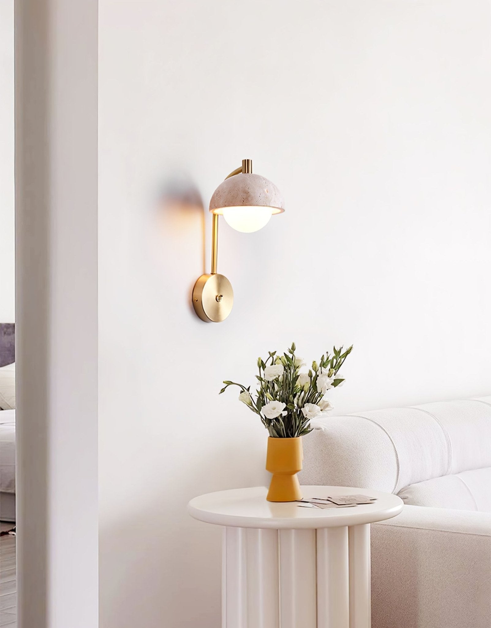 Ormaren Travertine Wall Light - Blowlighting