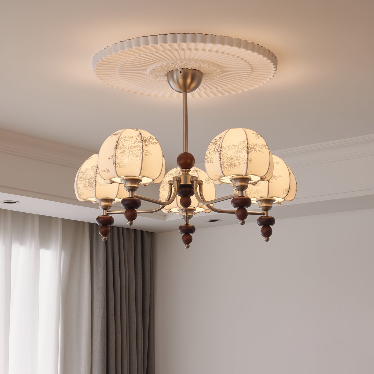 Velvet Petal Chandelier - Blowlighting