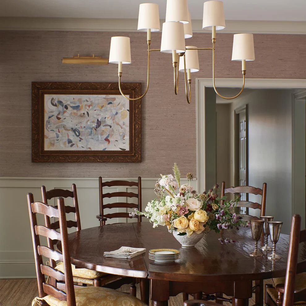 Epoch Vintage Luxury Metal Fabric Chandelier Shades Living Dining Room