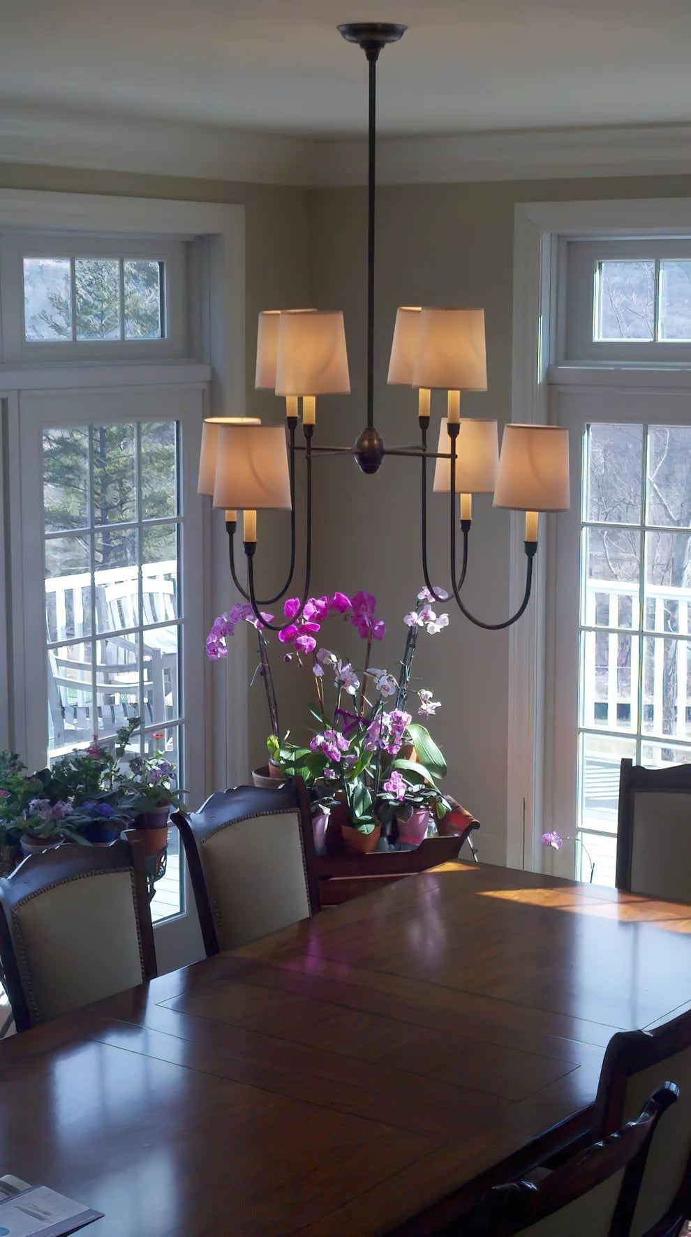 Epoch Vintage Luxury Metal Fabric Chandelier Shades Living Dining Room